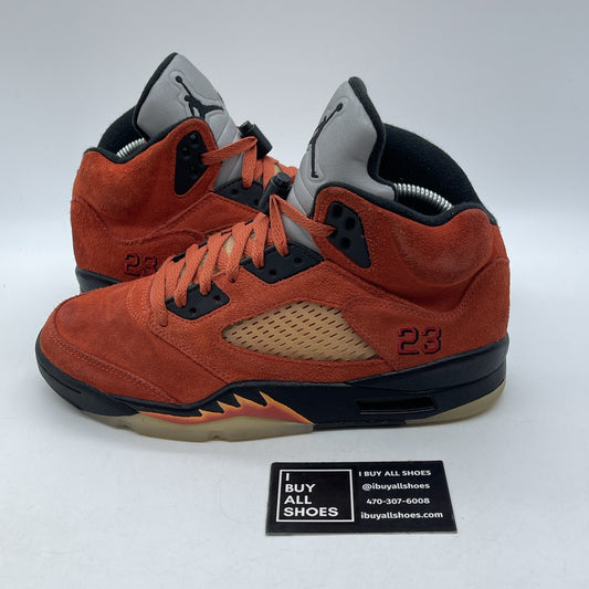Size 9W - Air Jordan 5 Retro Dunk on Mars Red Black Suede (DD9336-800)
