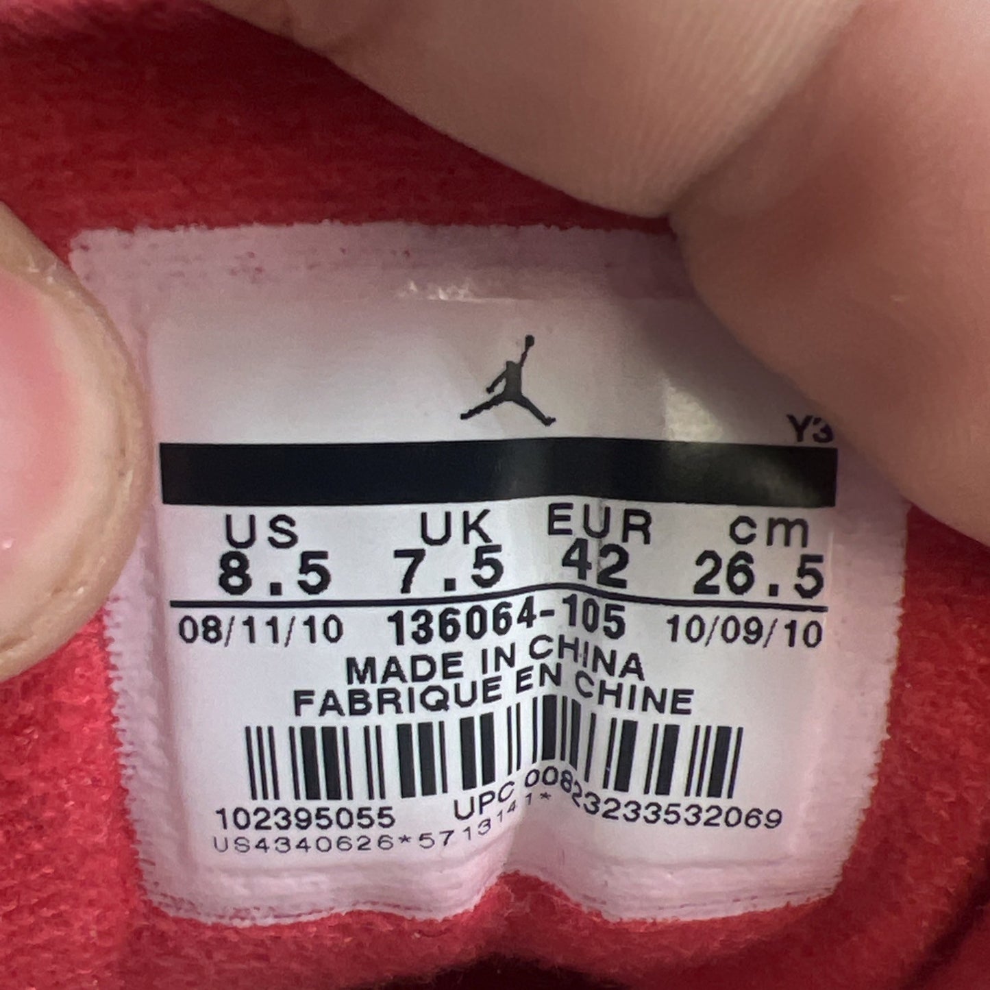 Size 8.5 - Air Jordan 3 Retro White Cement 2011 (136064-105)