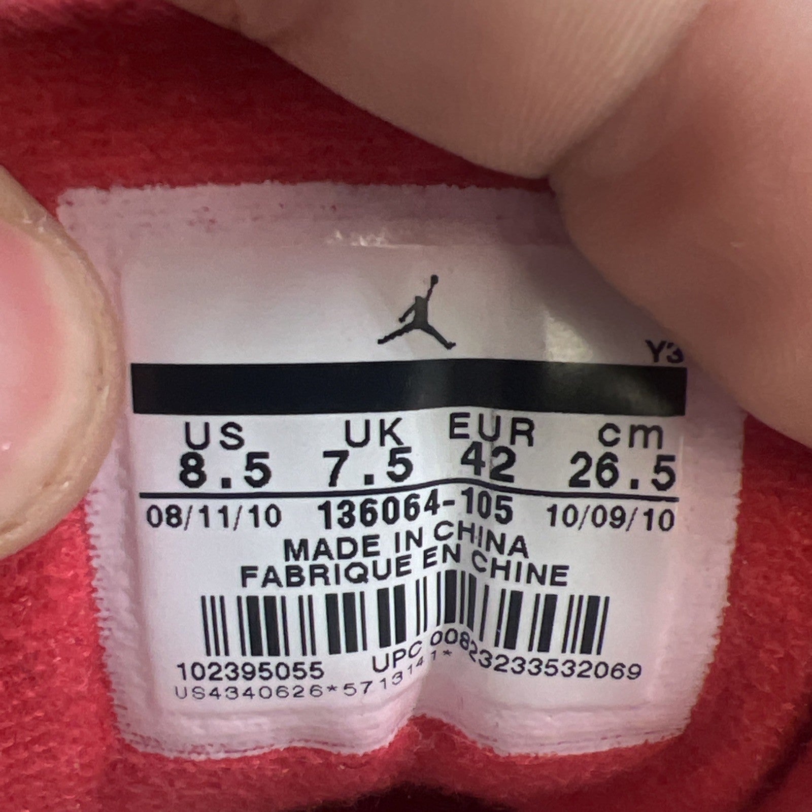 Size 8.5 - Air Jordan 3 Retro White Cement 2011 (136064-105)