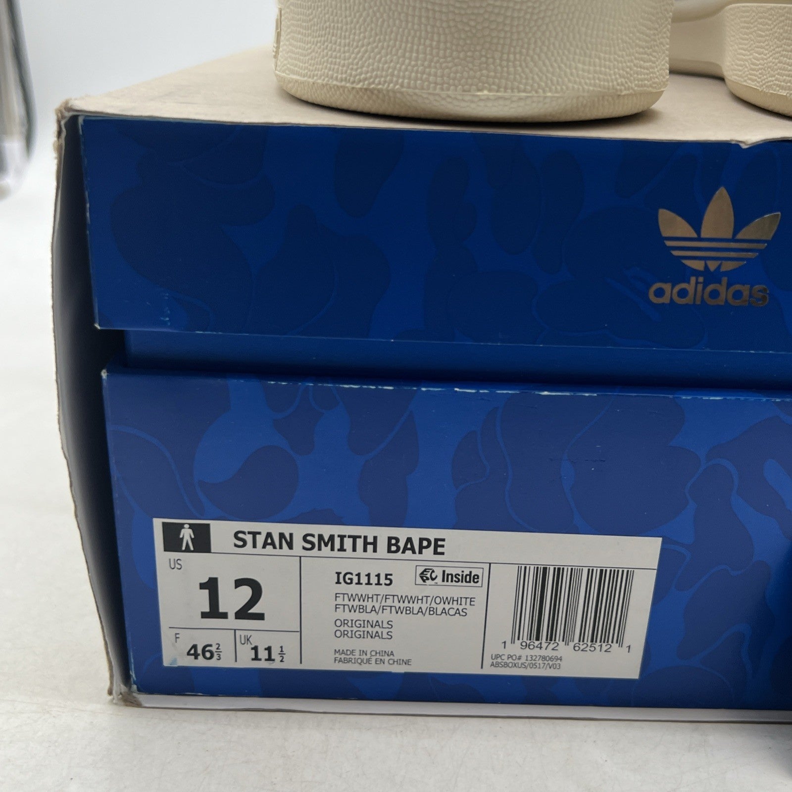 Size 12 - BAPE x Adidas Stan Smith 30th Anniversary (IG1115)
