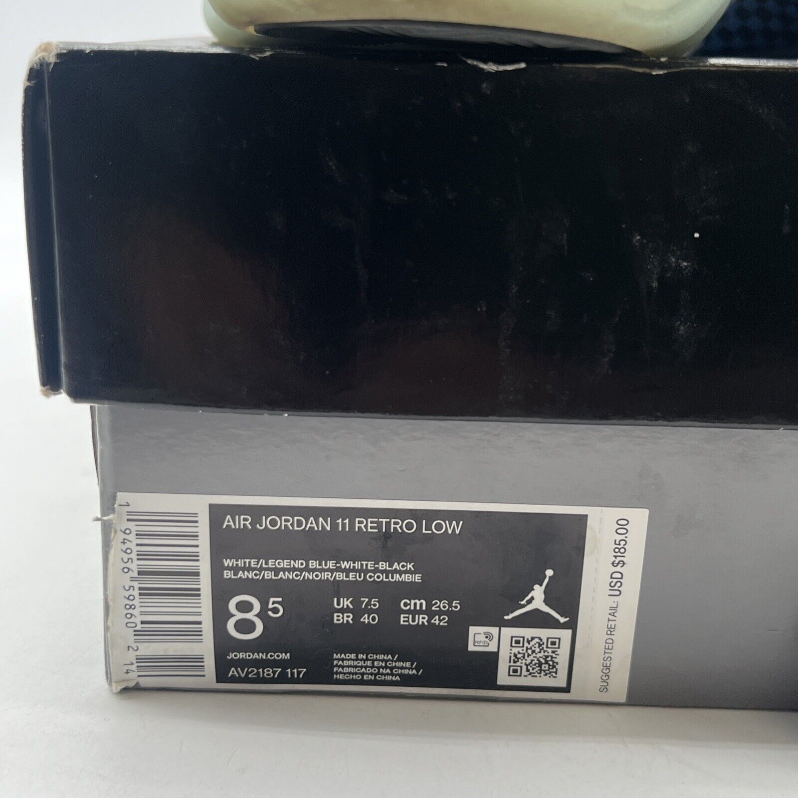 Size 8.5 - Air Jordan 11 Retro Low Legend Blue (AV2187-117)