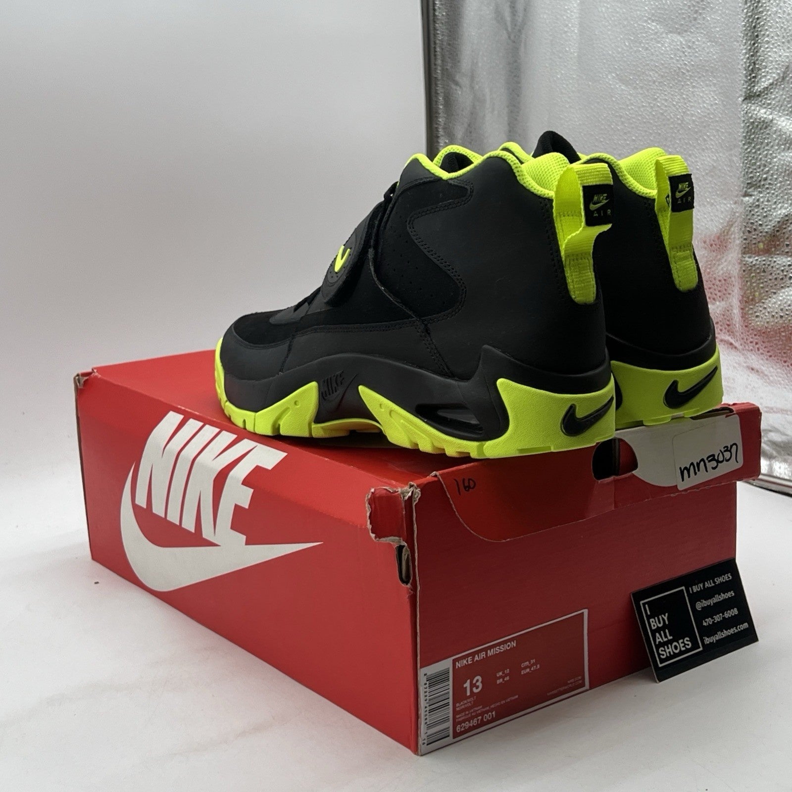 Size 13 - Nike Air Mission Yellow (629467-001)