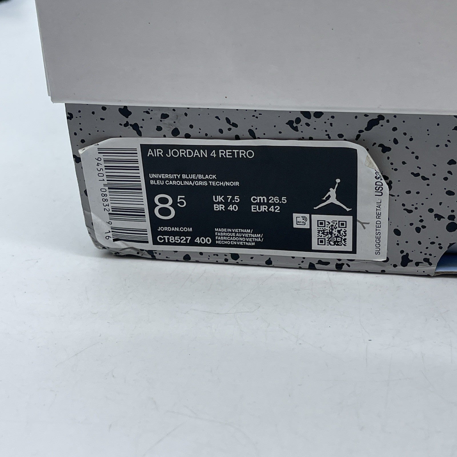 Size 8.5 - Air Jordan 4 Retro Mid University Blue (CT8527-400)