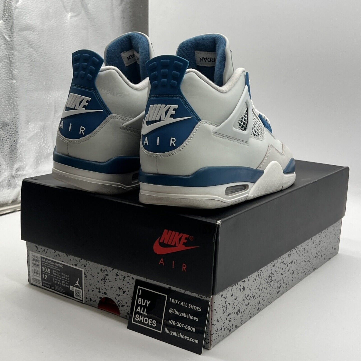 Size 10.5 - Air Jordan 4 Retro 2024 Military Blue (FV5029-141)