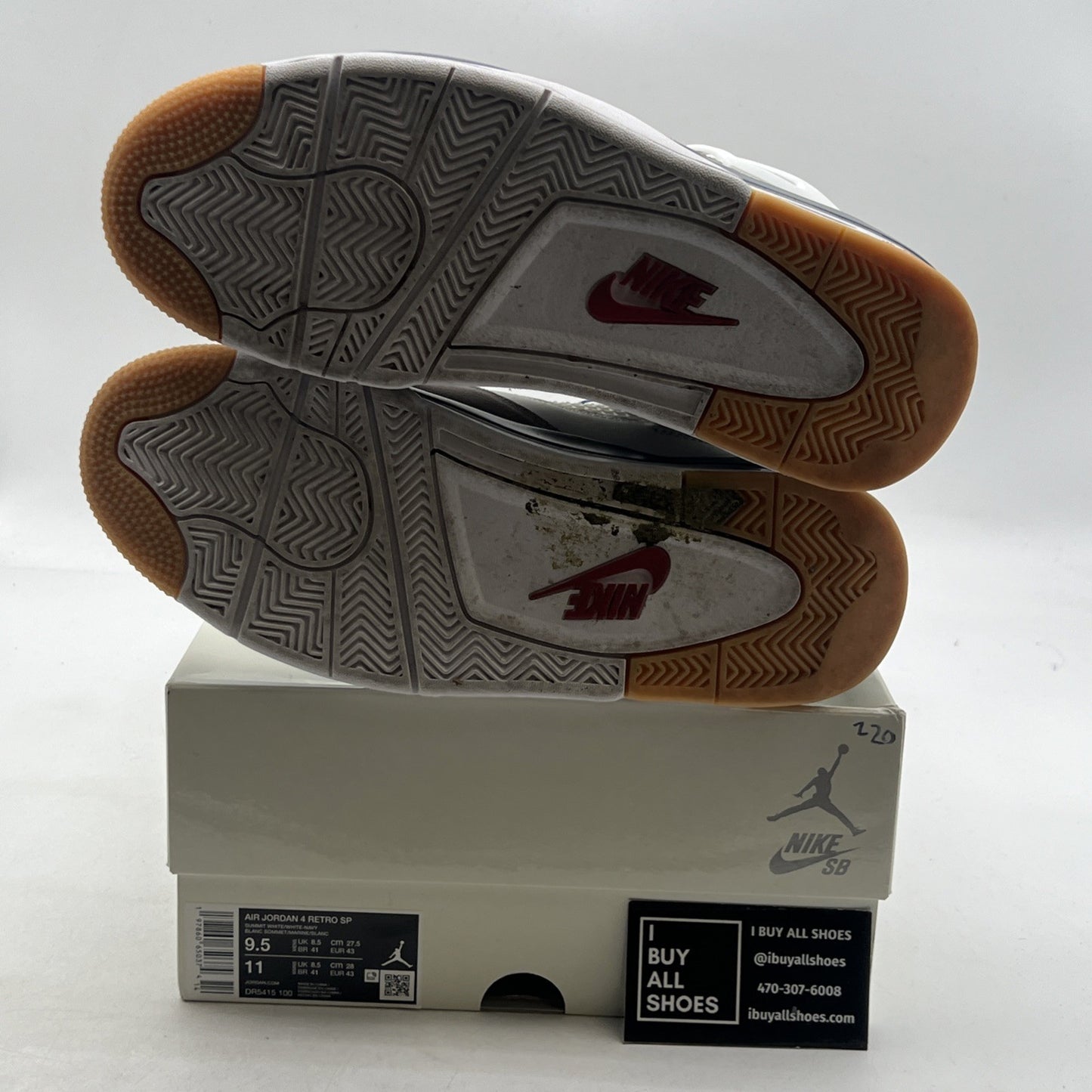Size 9.5 - Nike SB x Air Jordan 4 Retro SP Navy (DR5415-100)