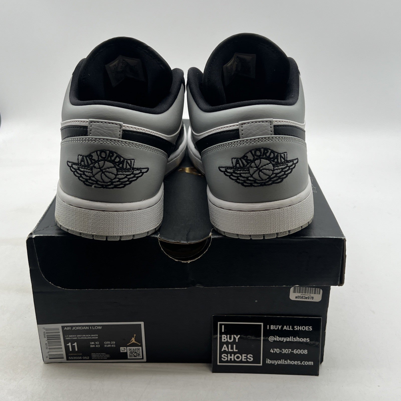 Size 11 - Air Jordan 1 Low Shadow Toe (553558-052)