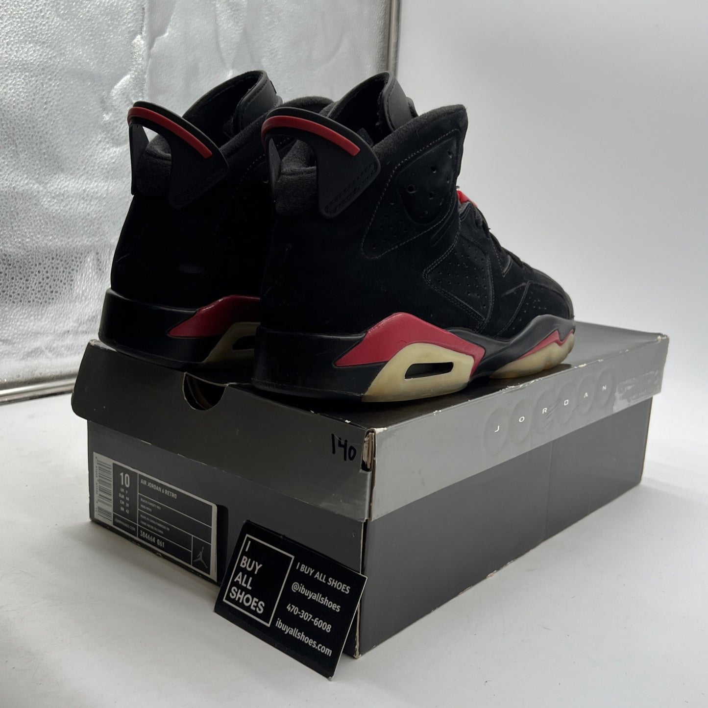 Size 10 - Air Jordan 6 Retro 2010 Varsity Red (384664-061)