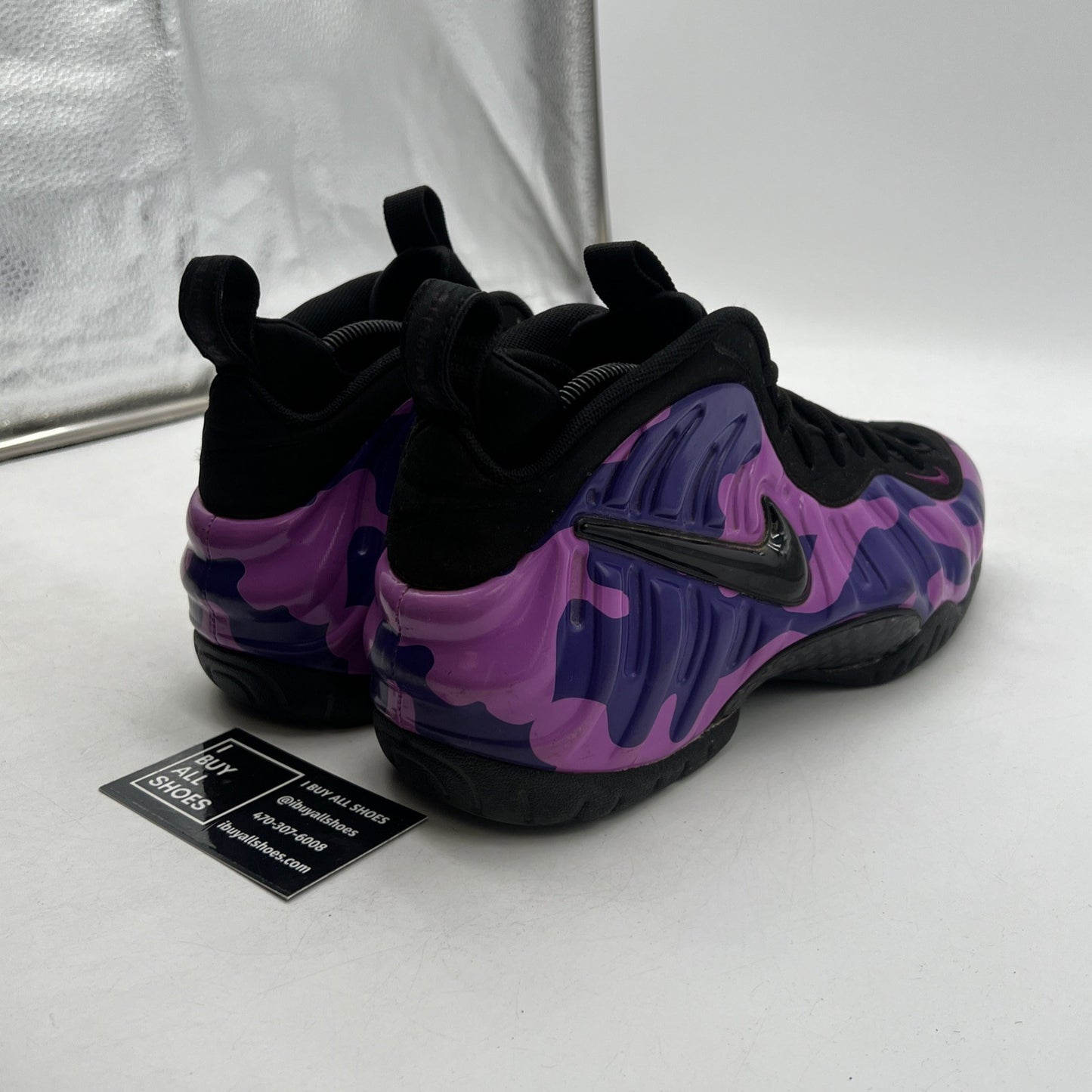 Size 9 - Nike Air Foamposite Pro Purple Camo (624041-012)