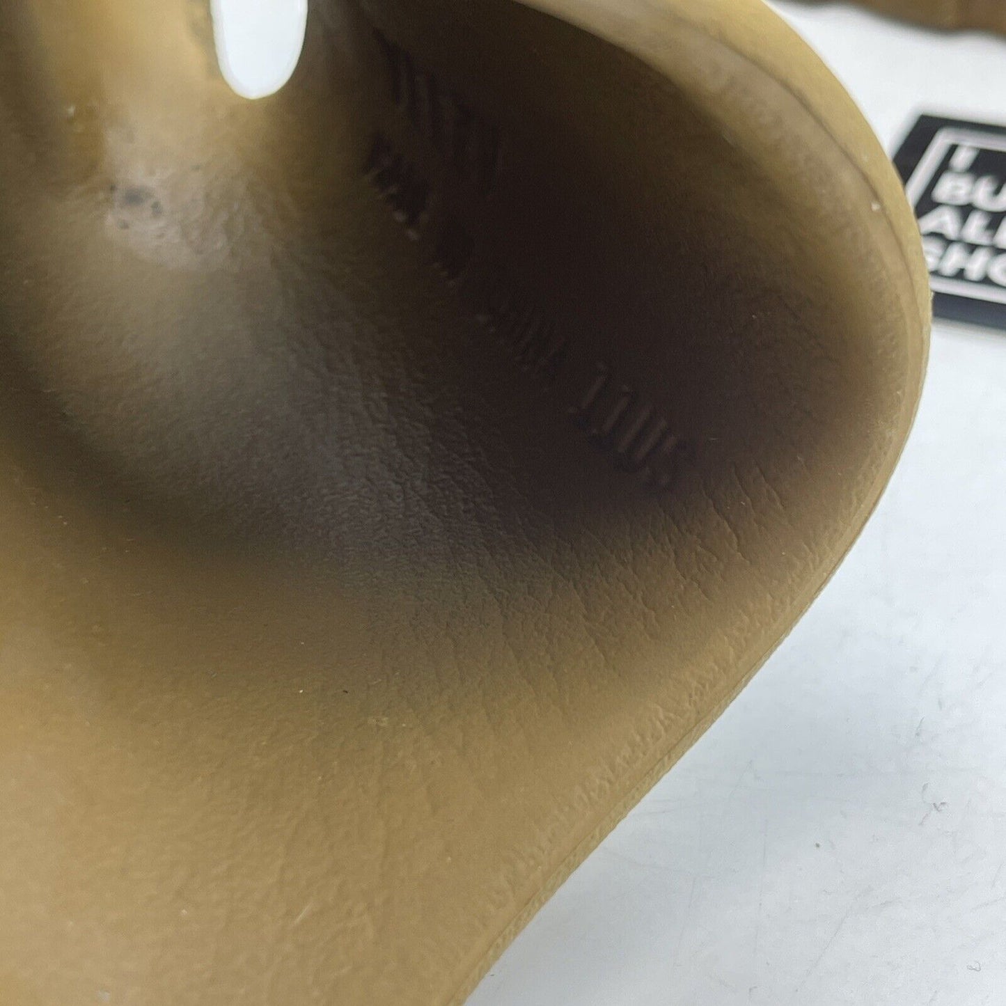 Size 11 - Adidas Yeezy Slide ochre Brown Rubber (599424-004)