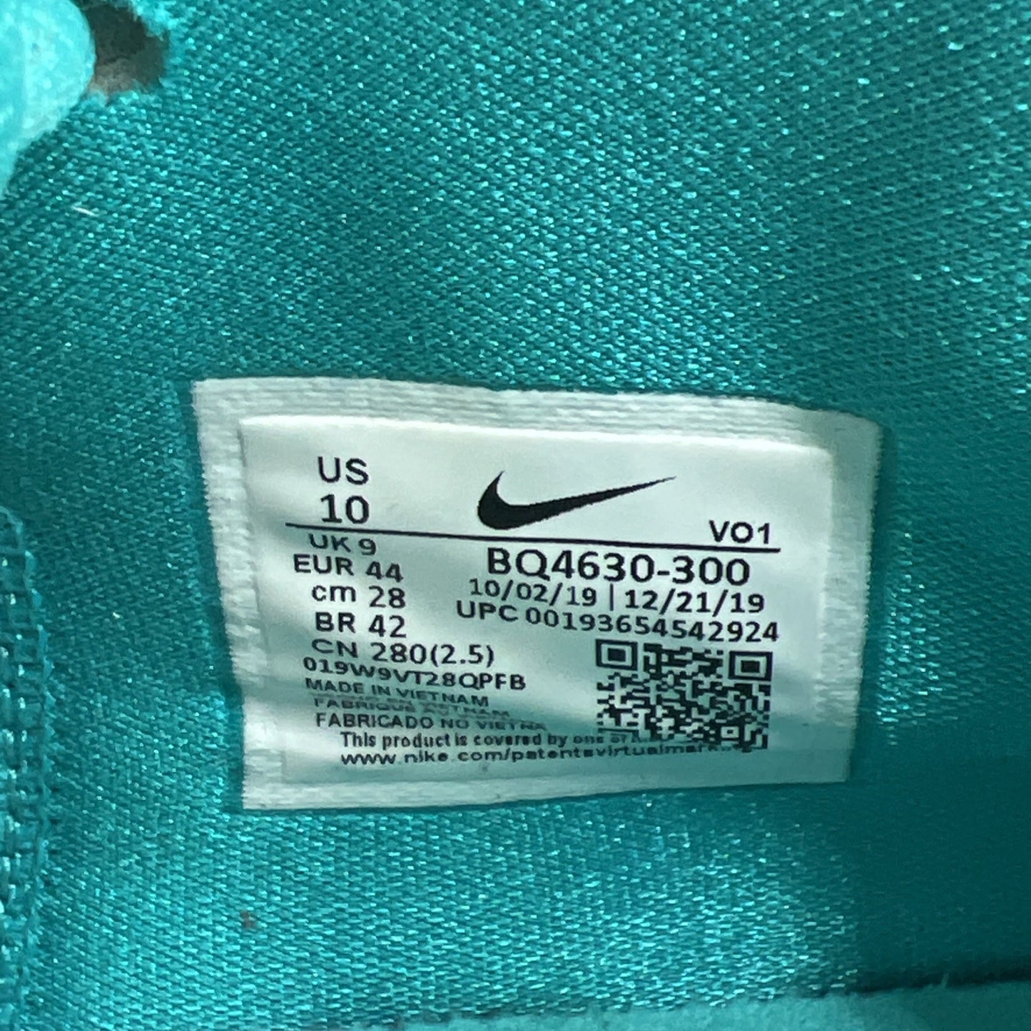 Size 10 - Nike Kyrie 6 Oracle Aqua (BQ4630-300)
