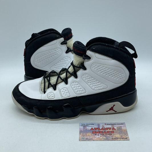 Size 7.5 - Air Jordan 9 Retro 2010 Release Black Suede Leather (302370-102)