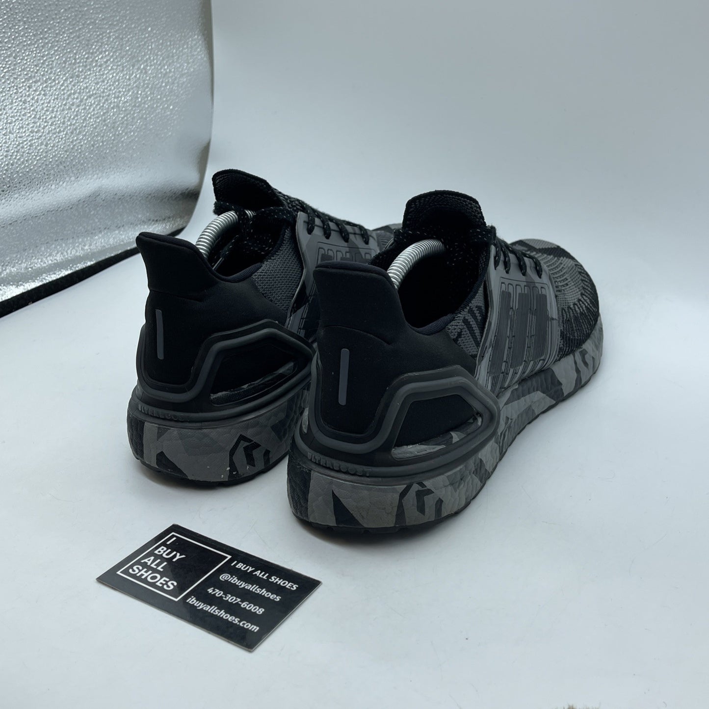 Size 10.5 - adidas UltraBoost 20 Geometric Pack - Core Black Grey (FV8329)