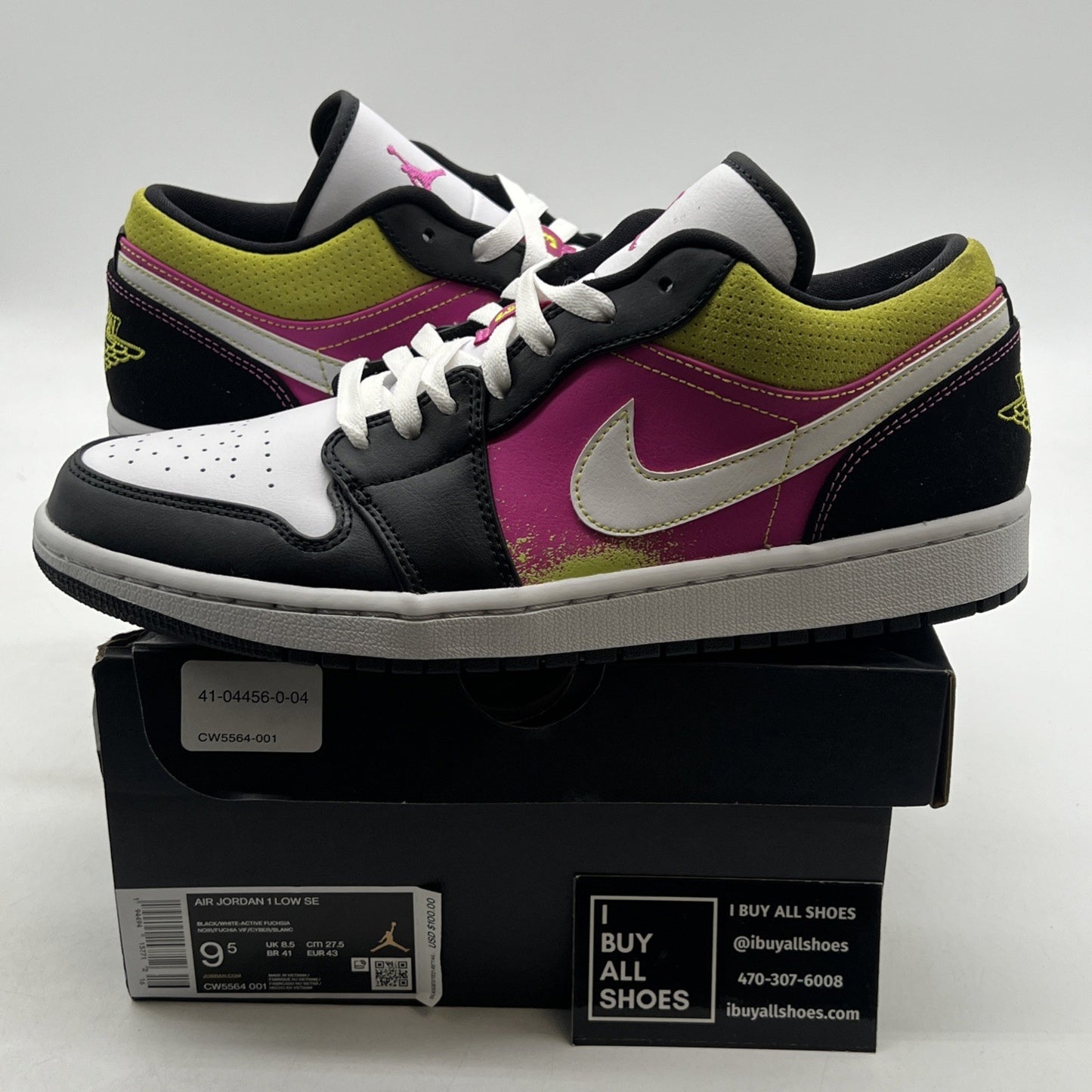 Size 9.5 - Air Jordan 1 Low Spray Paint (CW5564-001)