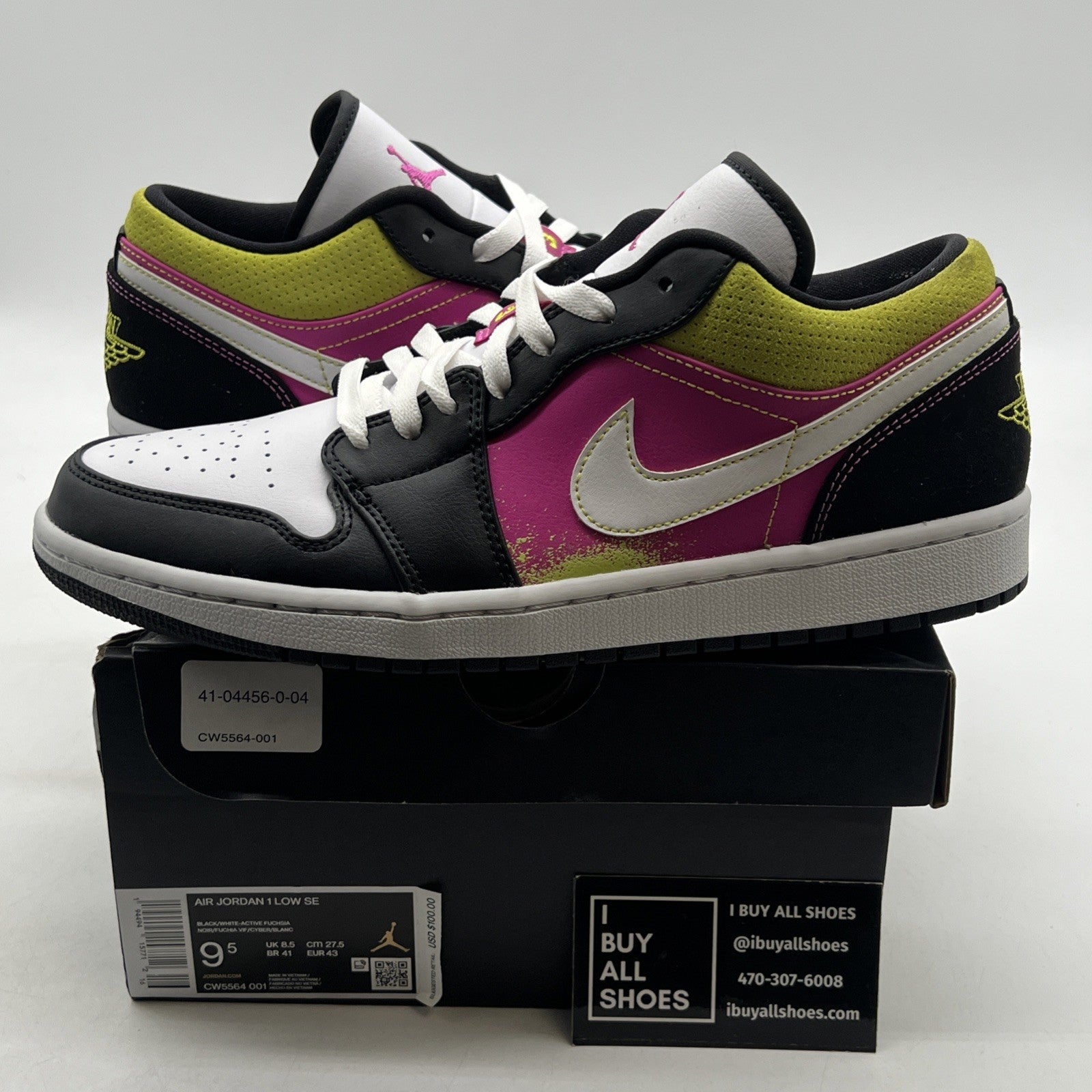 Size 9.5 - Air Jordan 1 Low Spray Paint (CW5564-001)