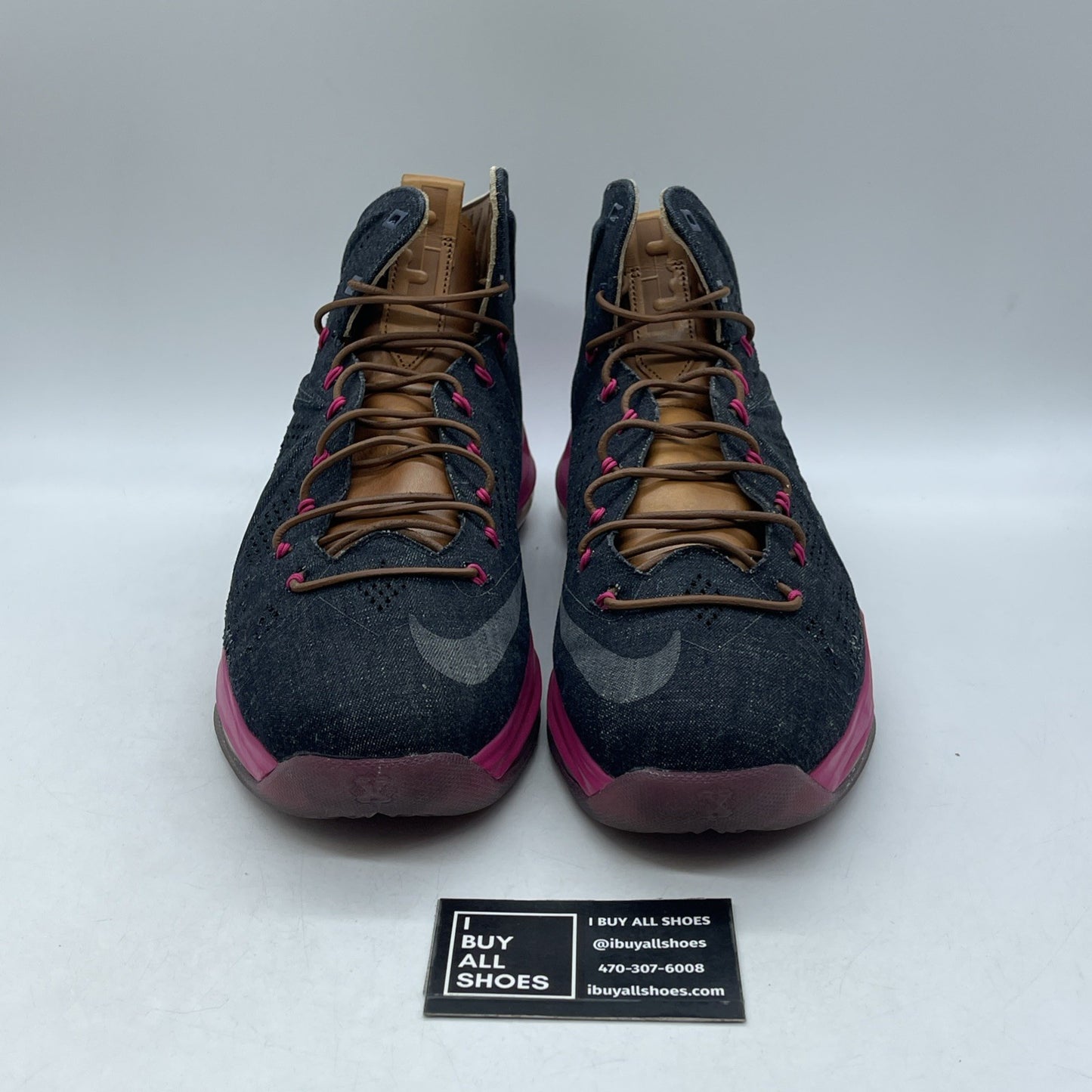 Size 11.5 - Nike LeBron 10 EXT Denim QS Denim (597806-400)