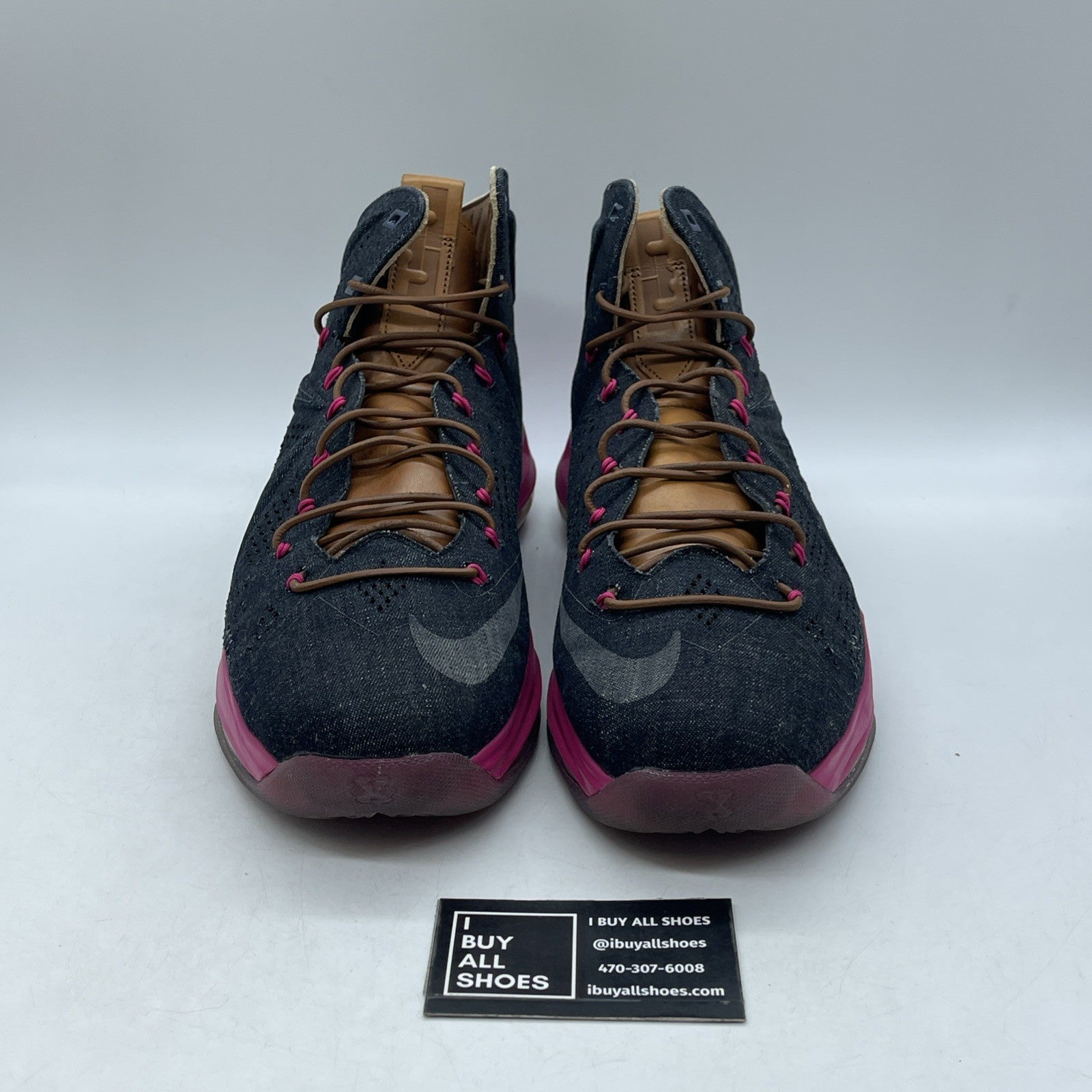 Size 11.5 - Nike LeBron 10 EXT Denim QS Denim (597806-400)