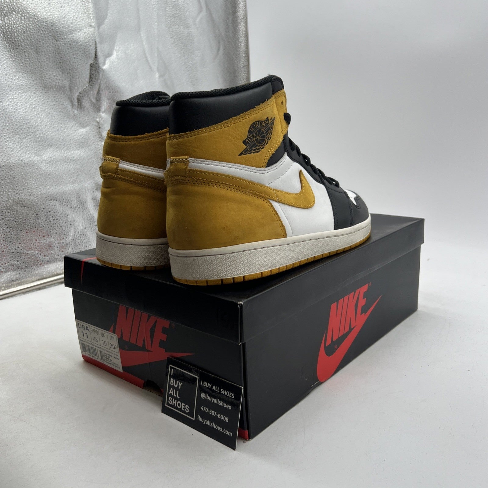 Size 11 - Air Jordan 1 Retro OG High Best Hand in the Game - Yellow Ochre