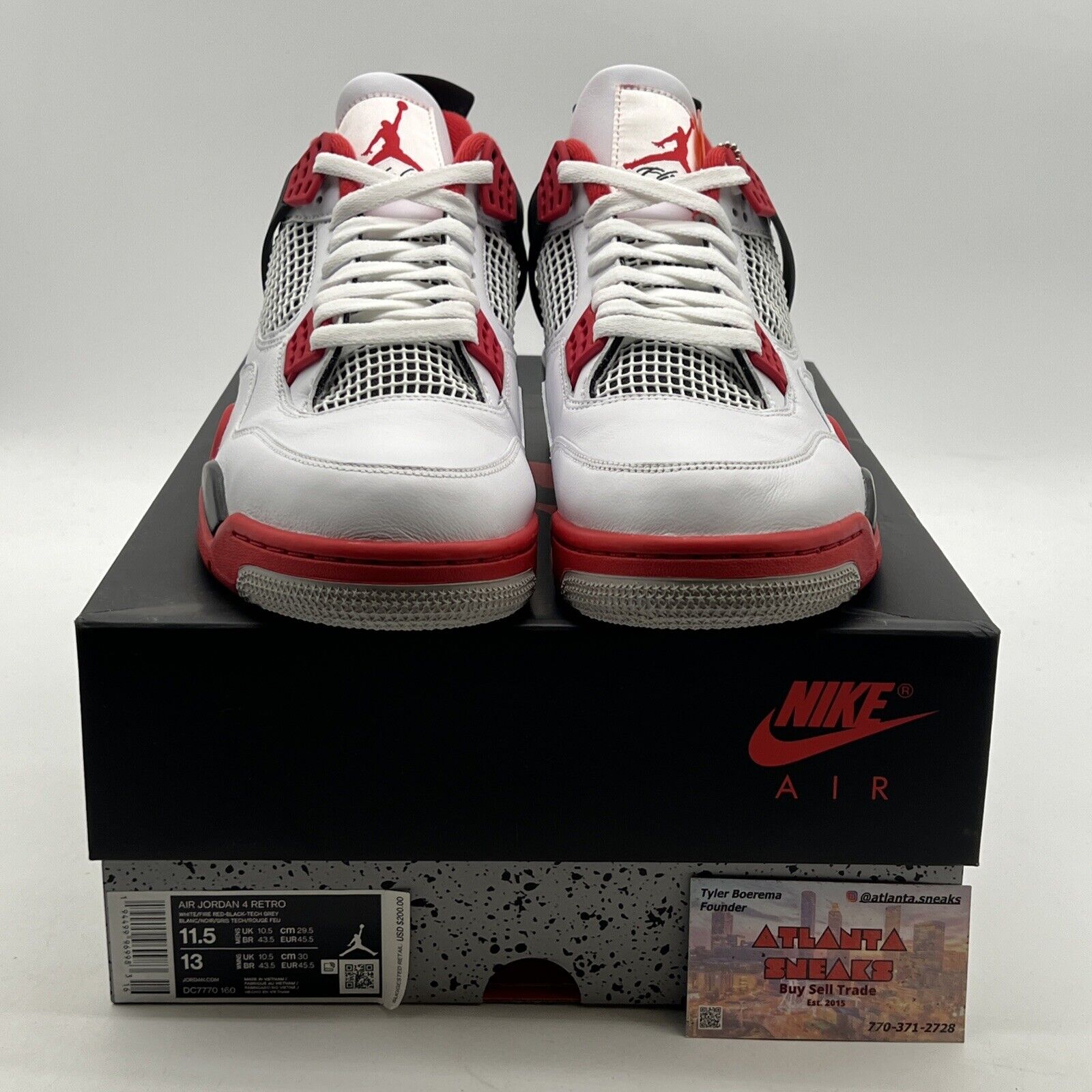 Size 11.5 - Air Jordan 4 Retro OG Mid Fire Red (DC7770-160)