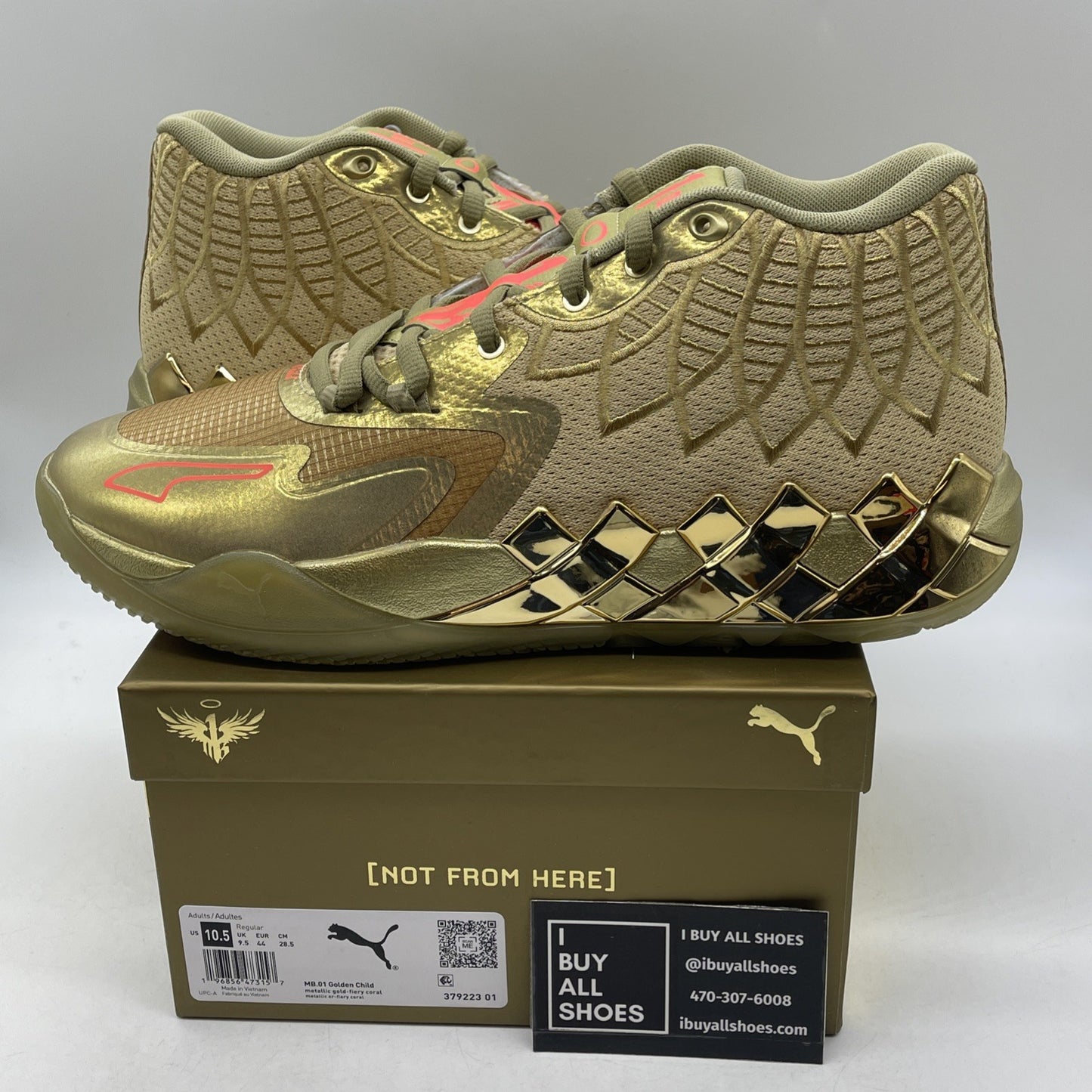 Size 10.5 - Puma MB.01 Golden Child (397223-01)