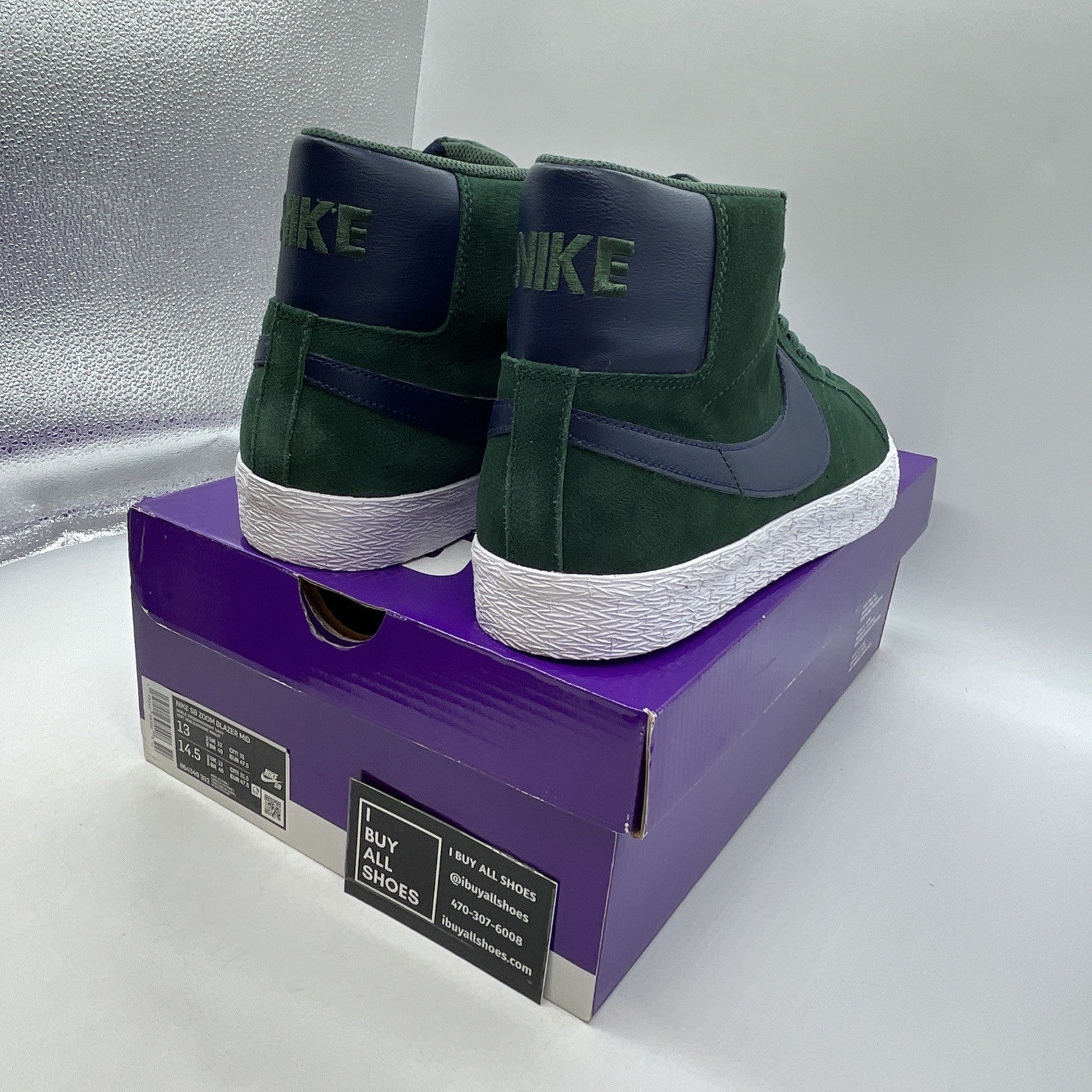 Size 13 - Nike Zoom Blazer SB Mid Noble Green (864349-302)