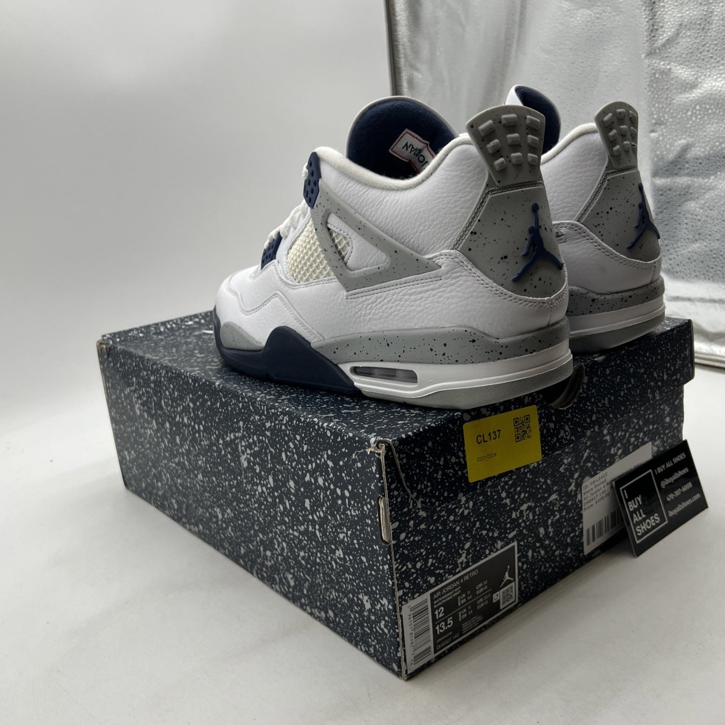 Size 12 - Air Jordan 4 Retro Mid Midnight Navy (DH6927-140)