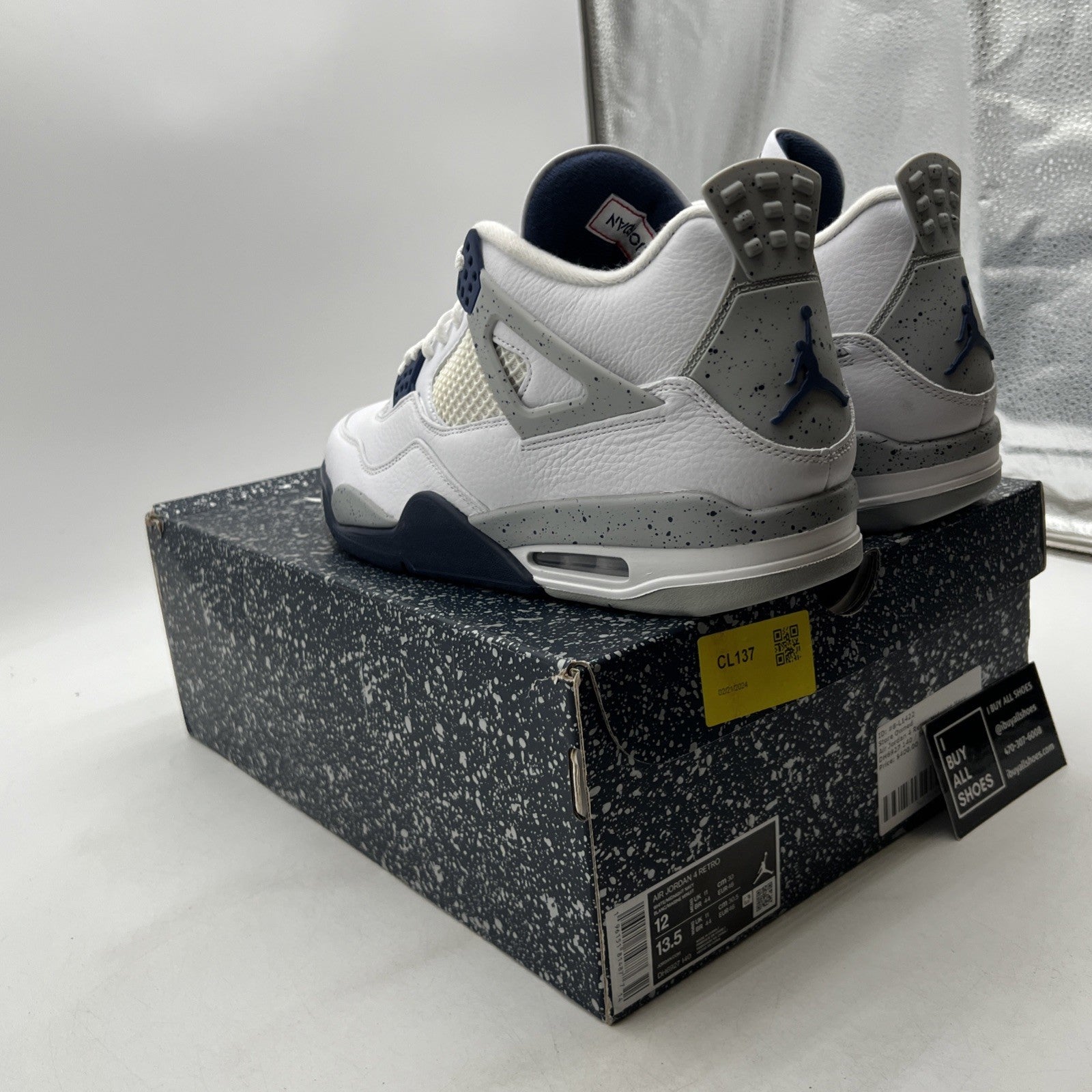 Size 12 - Air Jordan 4 Retro Mid Midnight Navy (DH6927-140)