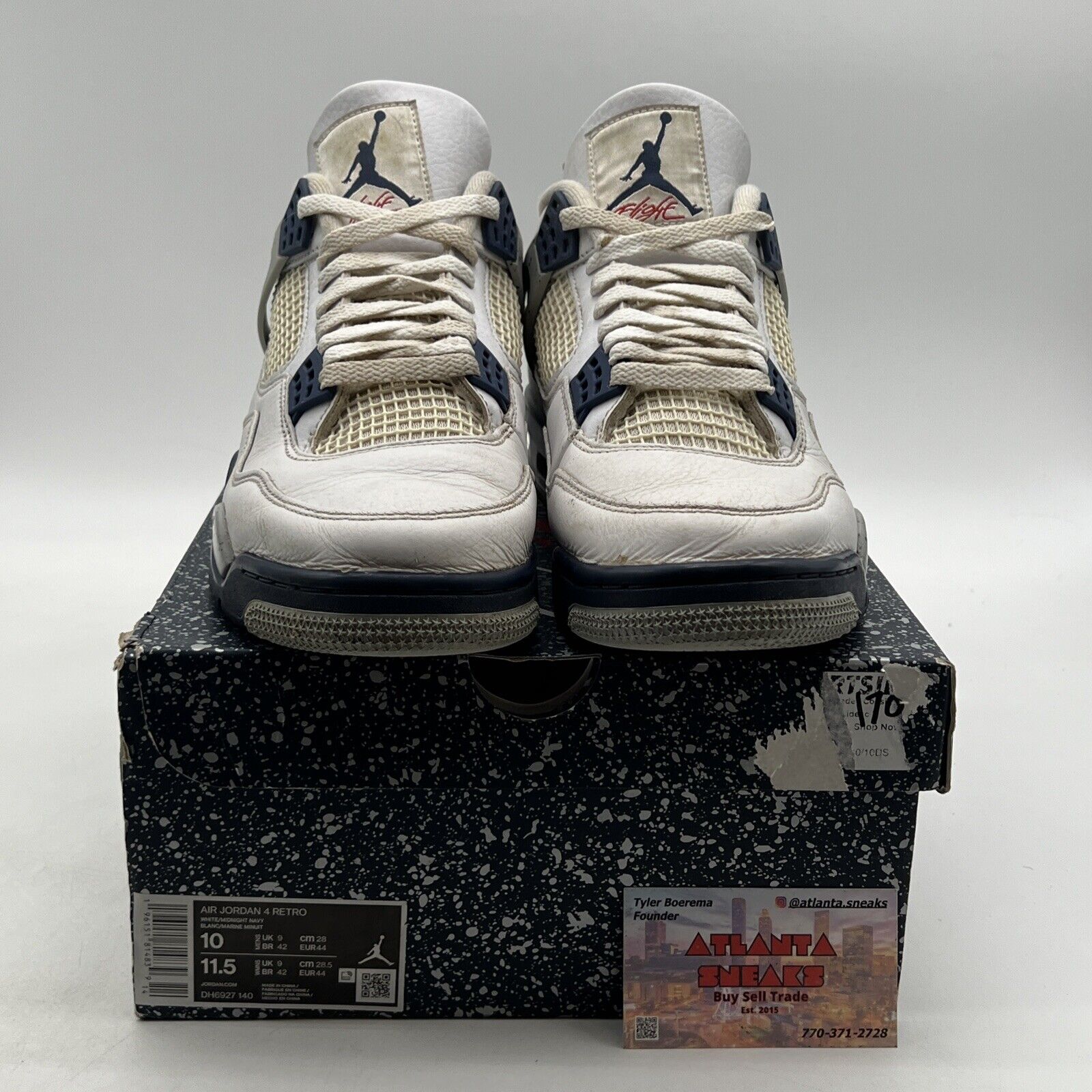 Size 10 - Jordan 4 Retro Mid Midnight Navy (DH6927-140)