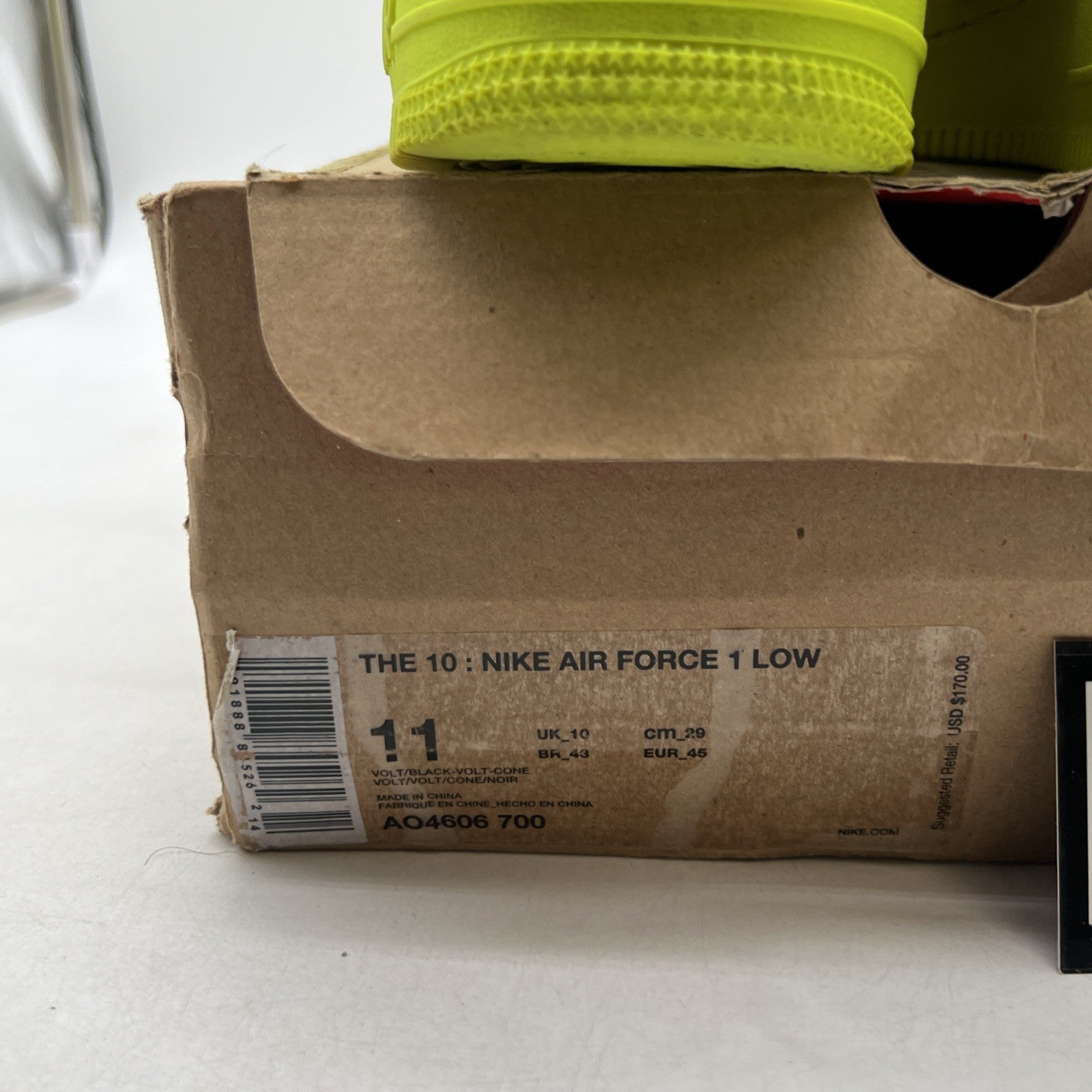 Size 11 - Nike Off-White x Air Force 1 Low Volt (AO4606-700)