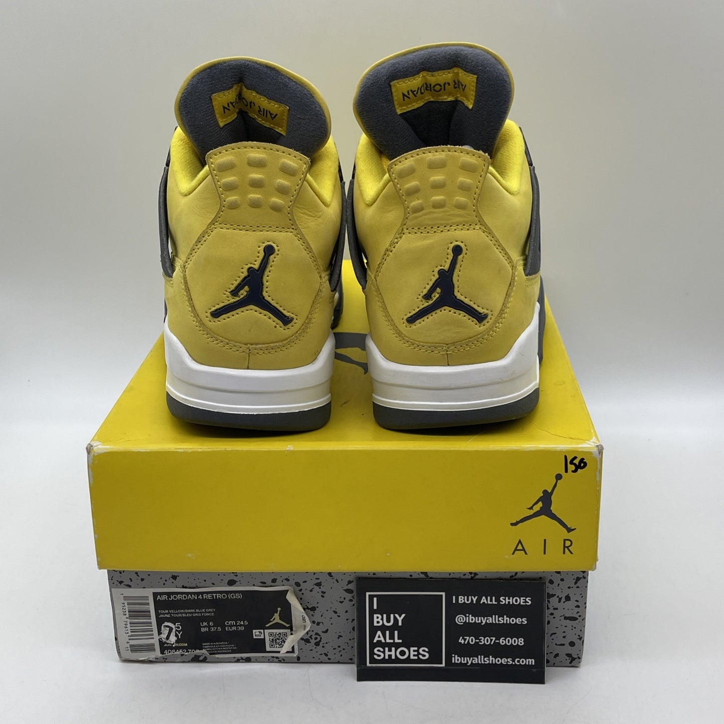 Size 7.5Y - Air Jordan 4 Retro GS Tour Yellow 2021 Suede Leather (408452700)