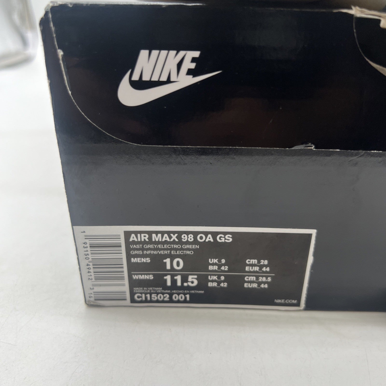 Size 10 - Nike Air Max 98 OA GS Low On Air: NYC La Mezcla (CL1502-001)