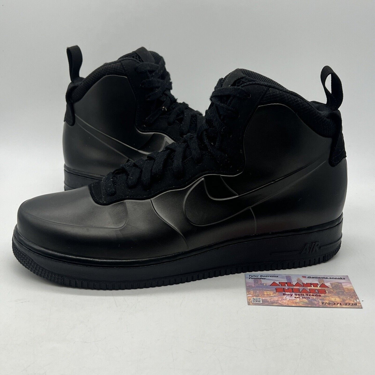 Size 10 - Nike Air Force 1 Foamposite Cup Triple Black (AH6771-001)