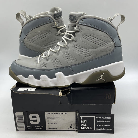 Size 9 - Air Jordan 9 Retro 2012 Cool Grey (302370-015)