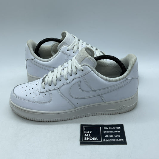Size 9.5 - Nike Air Force 1 '07 Low Triple White (CW2288-111)