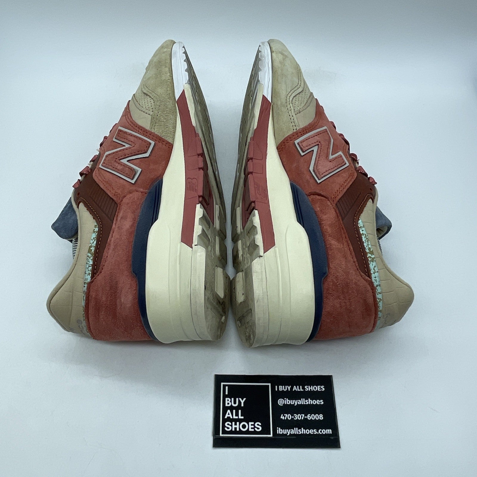 Size 9 - New Balance Stance x 997 First of All Brown Red Suede (M997ST)