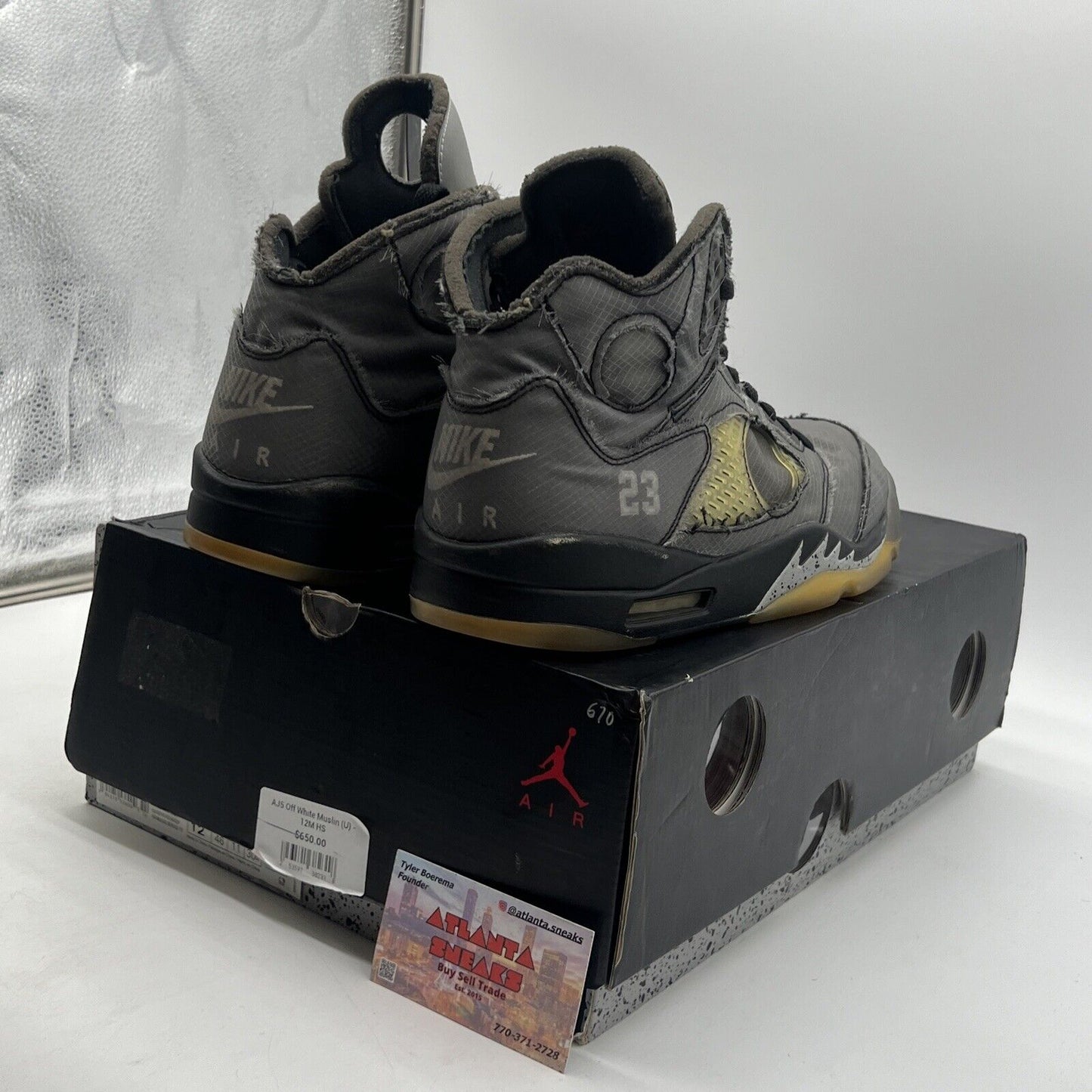 Size 12 - Jordan 5 Retro SP x Off-White Mid Muslin (CT8480-001)