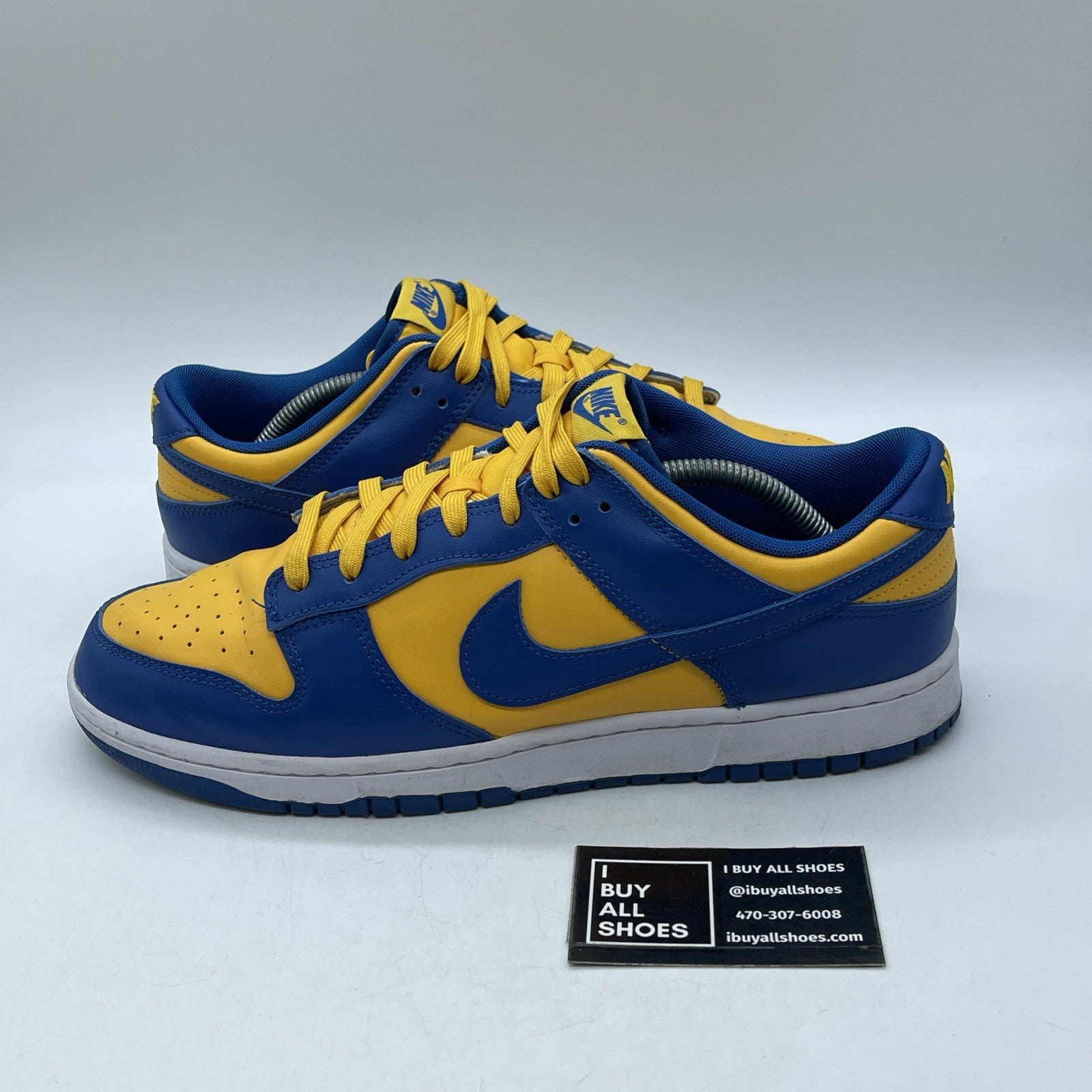 Size 12 - Nike Dunk Low UCLA Blue Yellow Leather (DD1391-402)