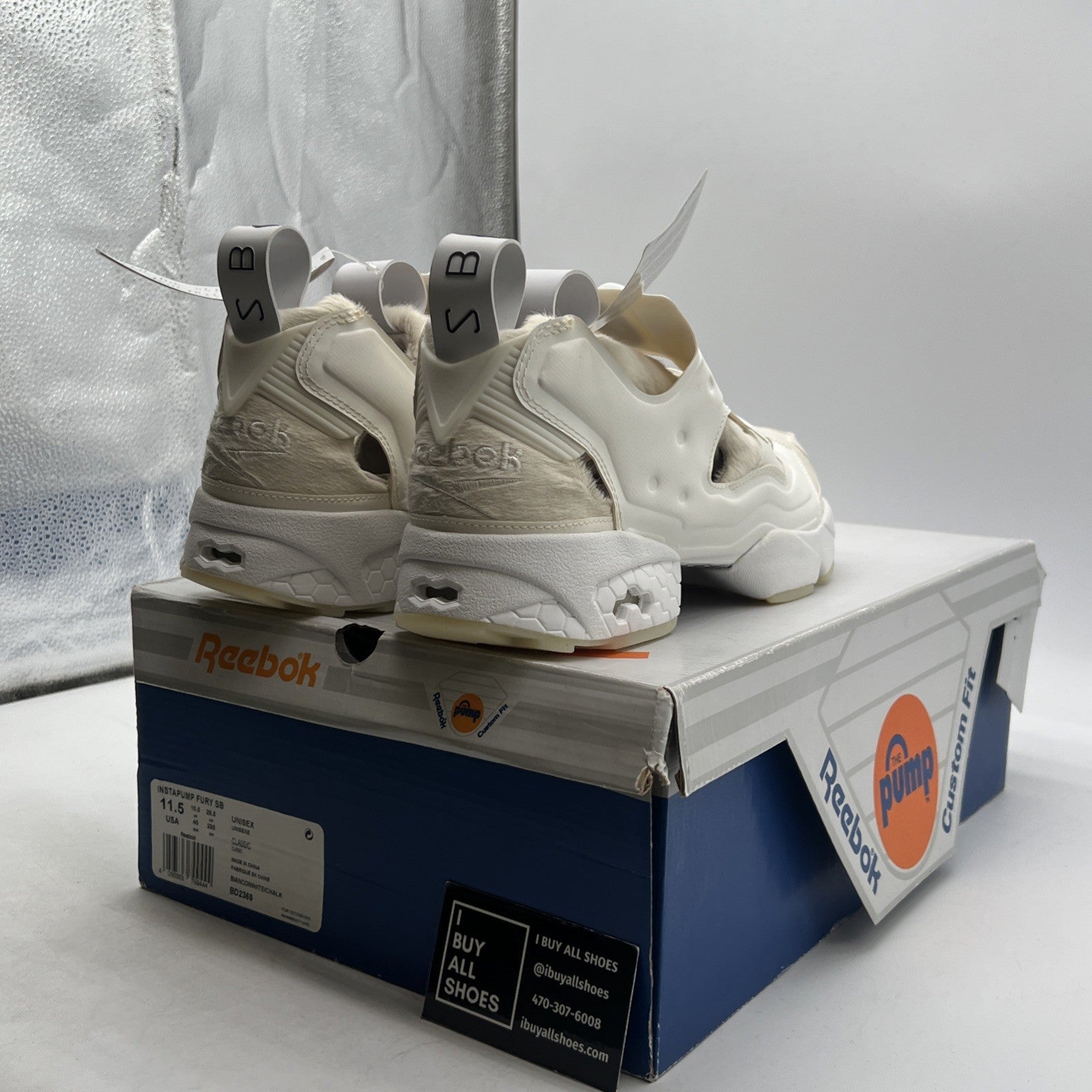 Size 11.5 - Reebok Sneakerboy x InstaPump Fury White (BD2369)