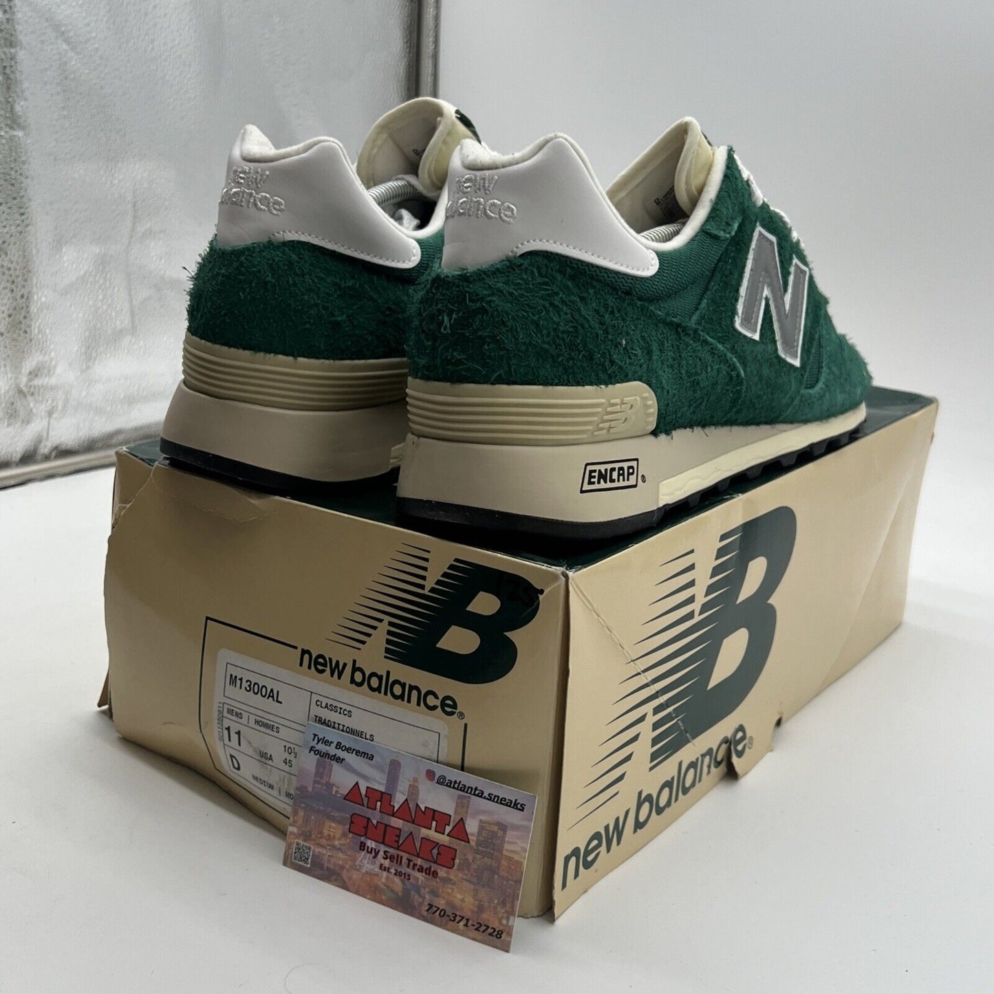 Size 11 - New Balance 1300 Aime Leon Dore “Botanical Green” (M1300AL)