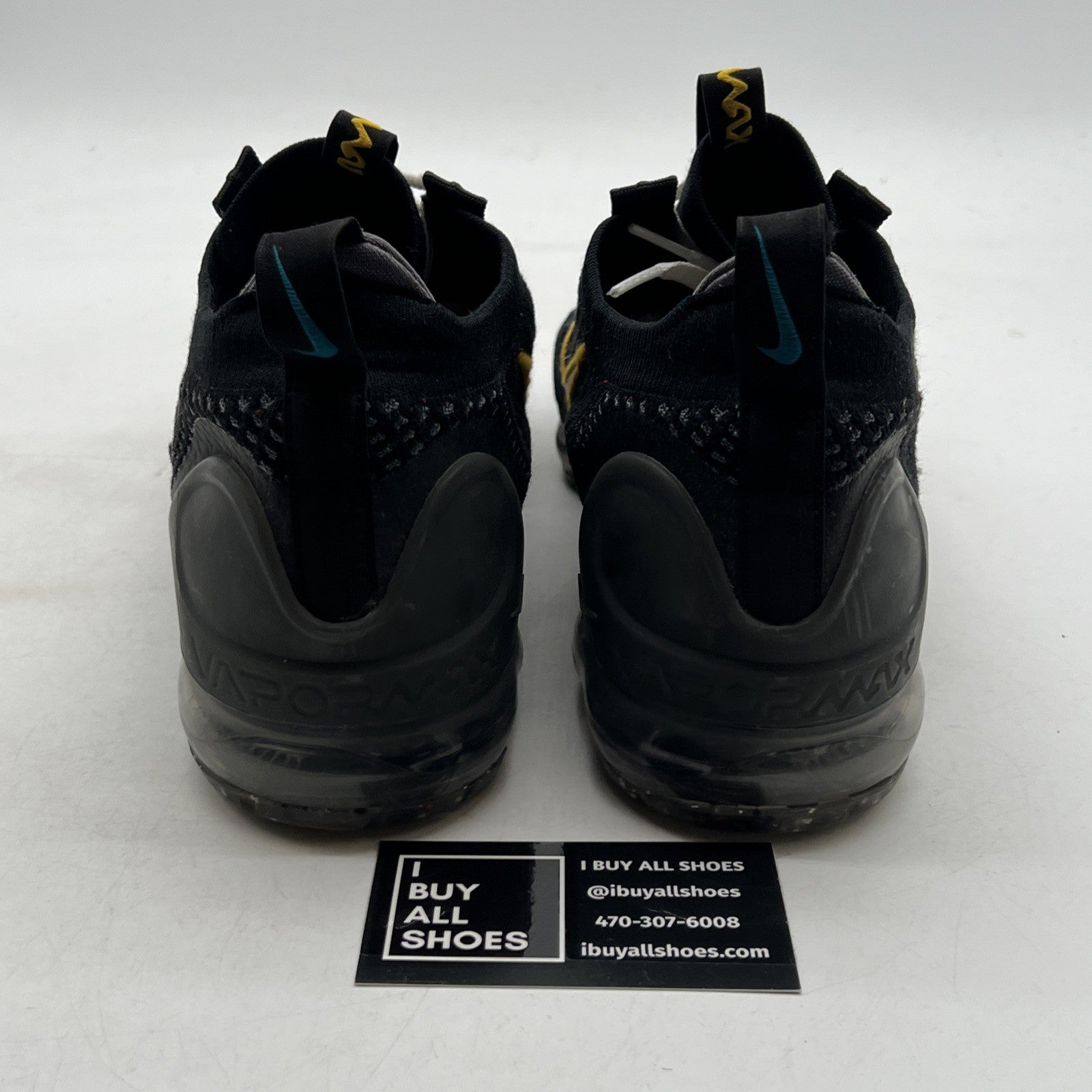Size 11 - Nike Air VaporMax 2021 Flyknit Black University Gold (DH4086-001)