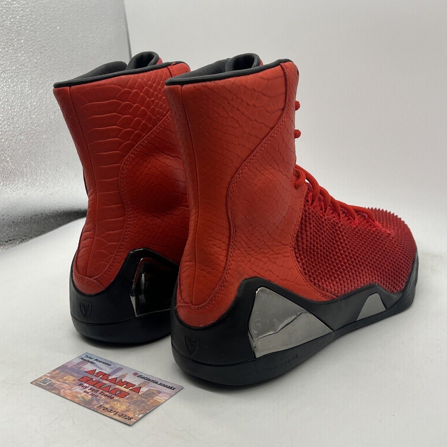 Size 10 - Nike Kobe 9 KRM EXT High Red Mamba Black (716993-600)