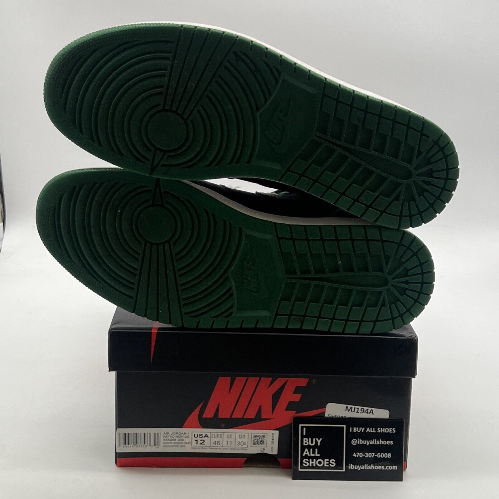 Size 12 - Air Jordan 1 Retro OG High Pine Green 2.0 (555088-030)