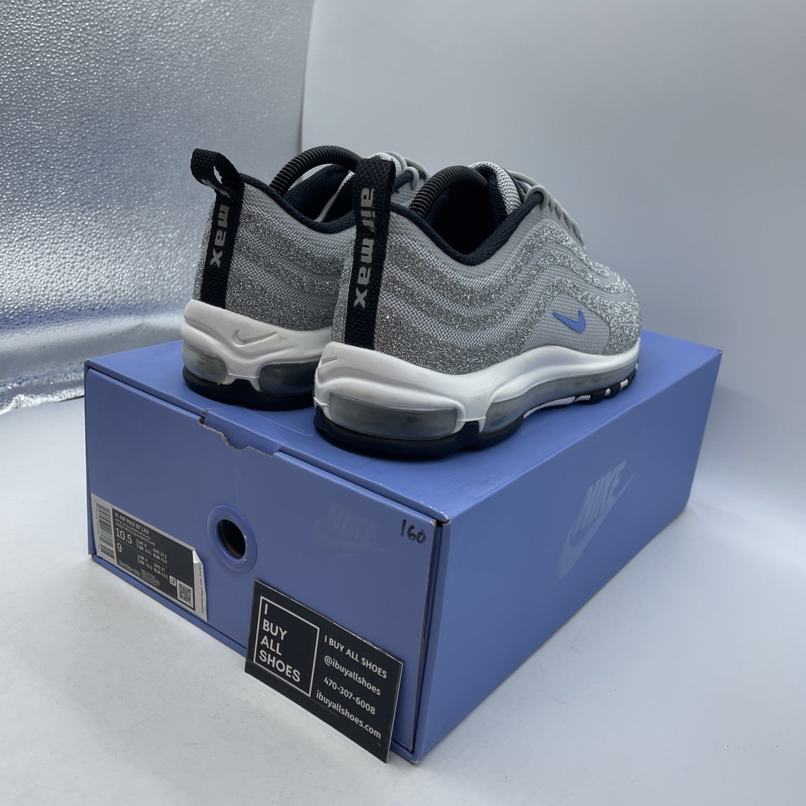 Size 10.5W - Nike Swarovski x Air Max 97 Polar Blue (DH2504-001)