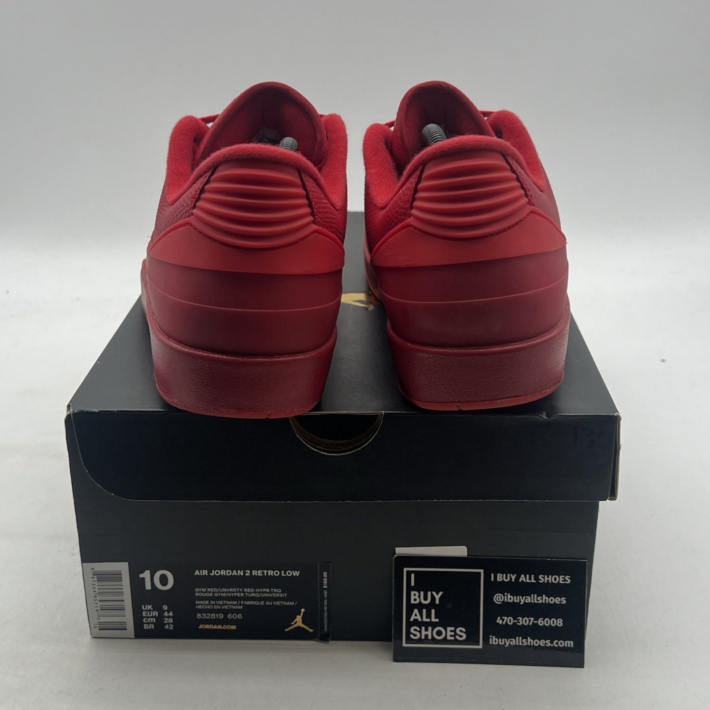 Size 10 - Air Jordan 2 Retro Low Gym Red (832819-606)