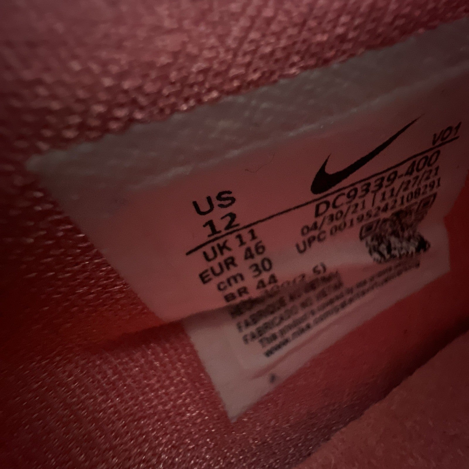 Size 12 - Lebron XIX (DC9339-400)