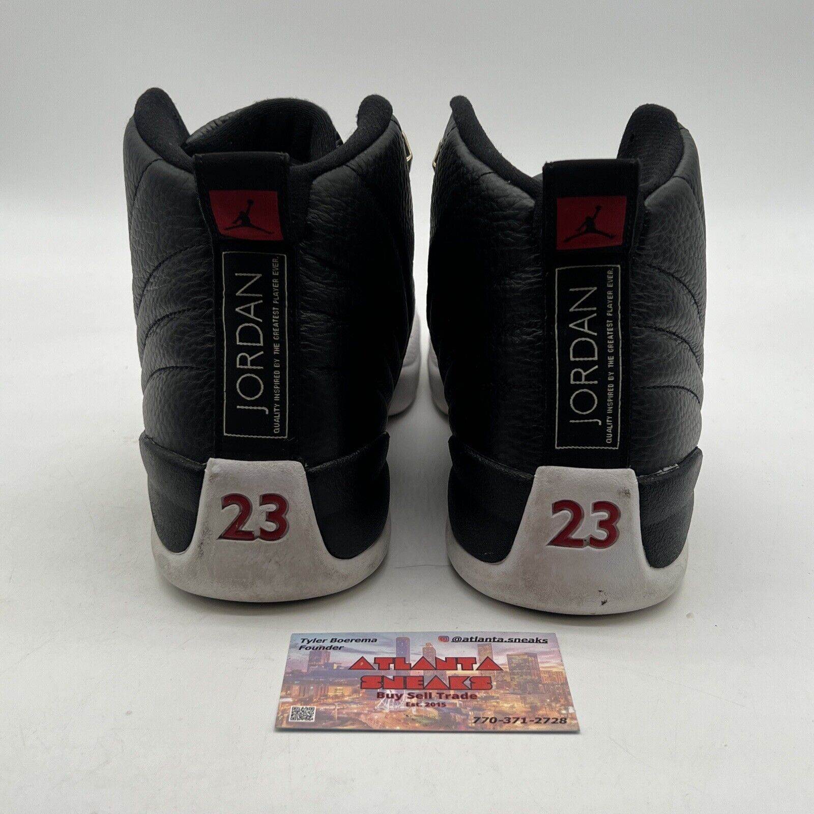 Size 13 - Jordan 12 Retro Mid Playoff Black White Leather (CT8013-006)