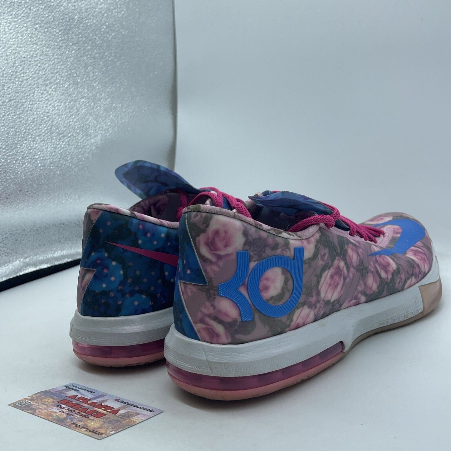 Size 13 - Nike KD 6 Supreme Aunt Pearl Pink White Blue (618216-600)