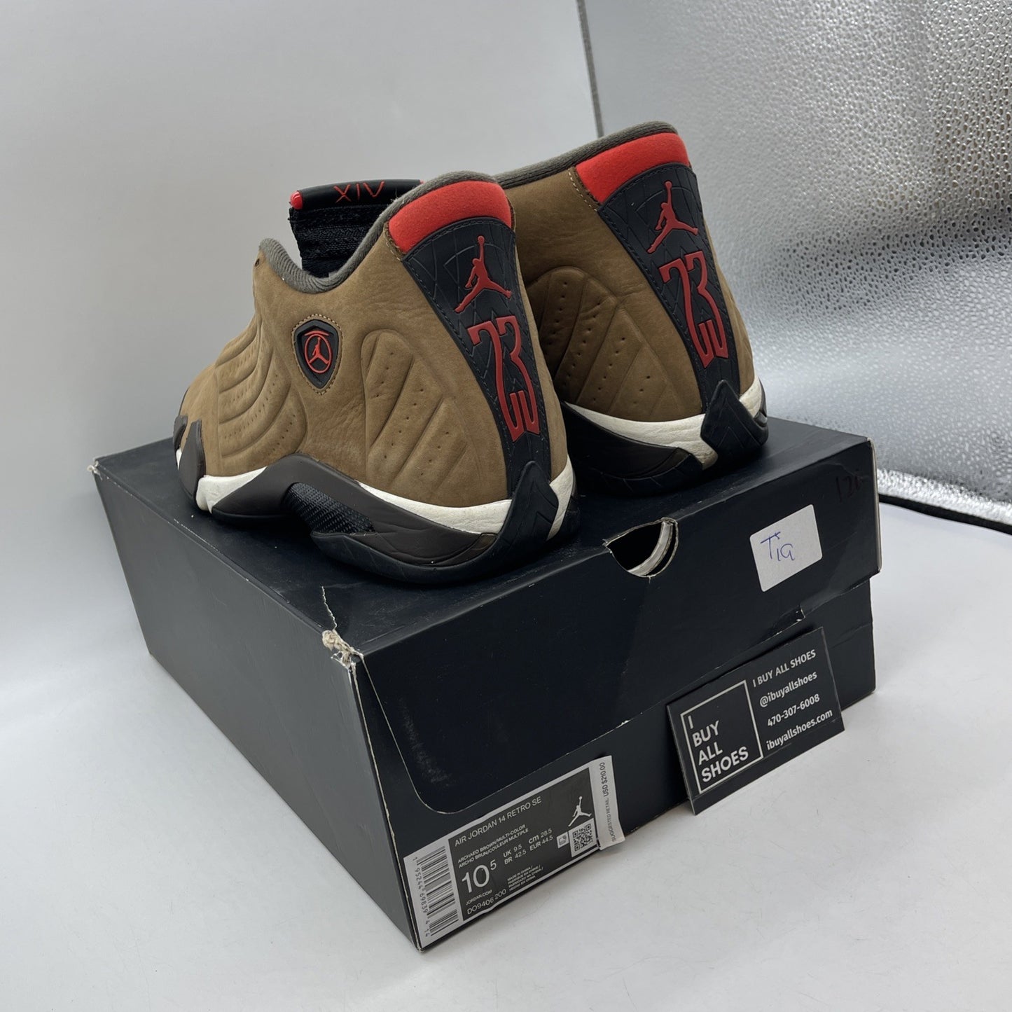 Size 10.5 - Air Jordan 14 Retro Winterized Brown Black Suede (DO9406-200)