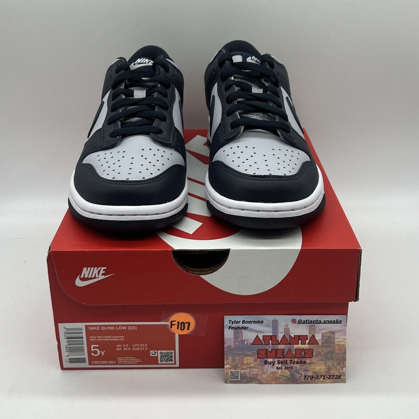 Size 5Y - Dunk Low Georgetown CW1590-004 Brand New Og All