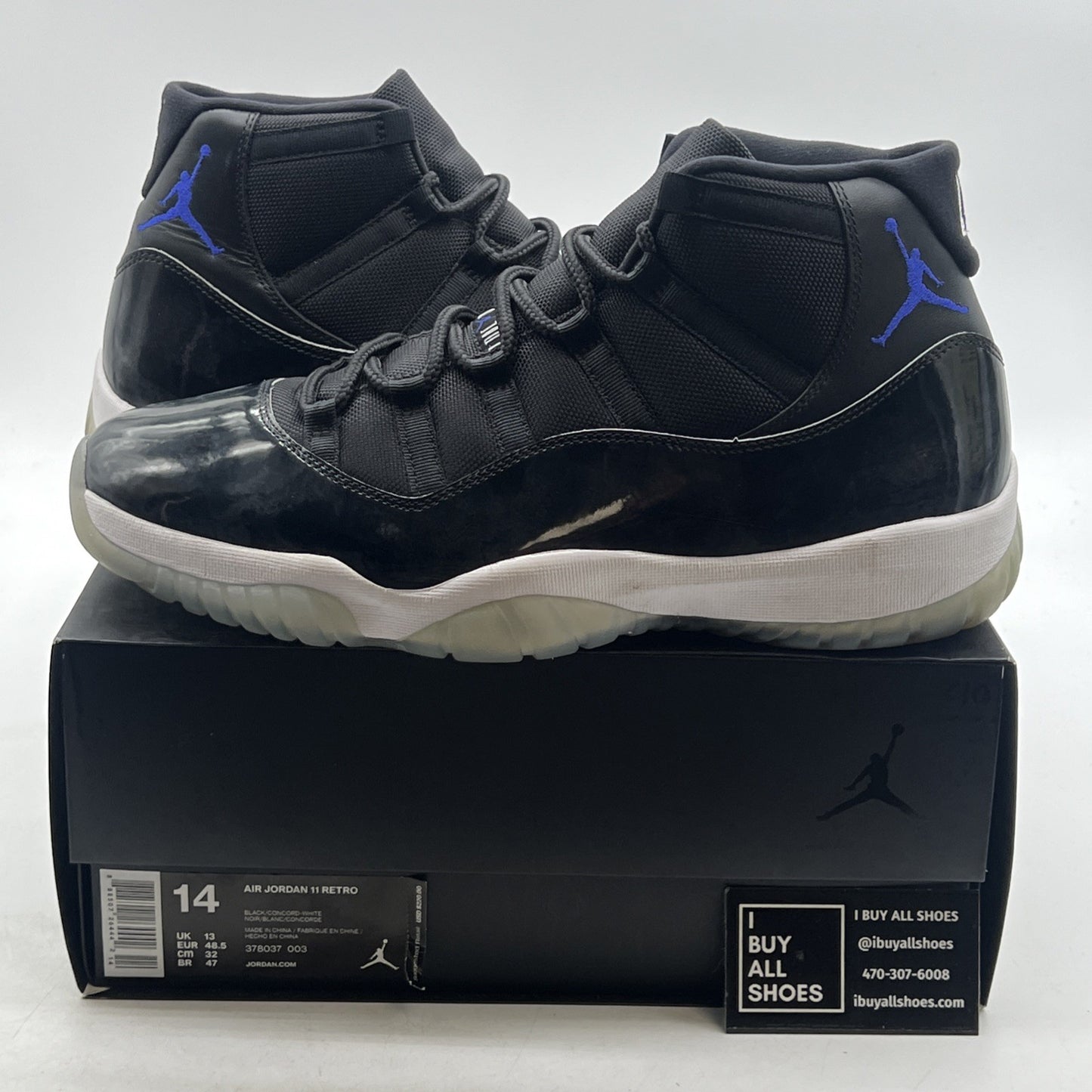 Size 14 - Air Jordan 11 Retro High Space Jam (378037-003)