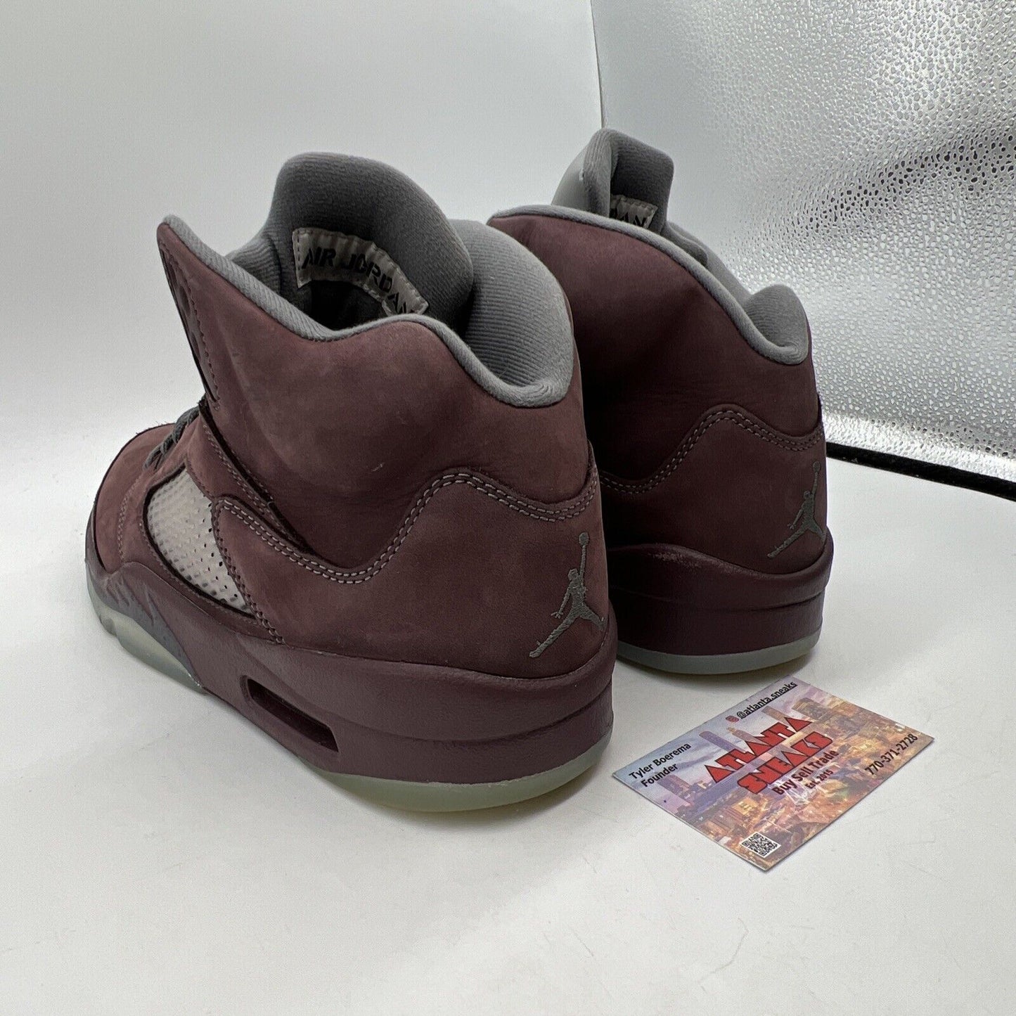 Size 10 - Air Jordan 5 Retro SE 2023 Burgundy Grey Suede (DZ4131-600)